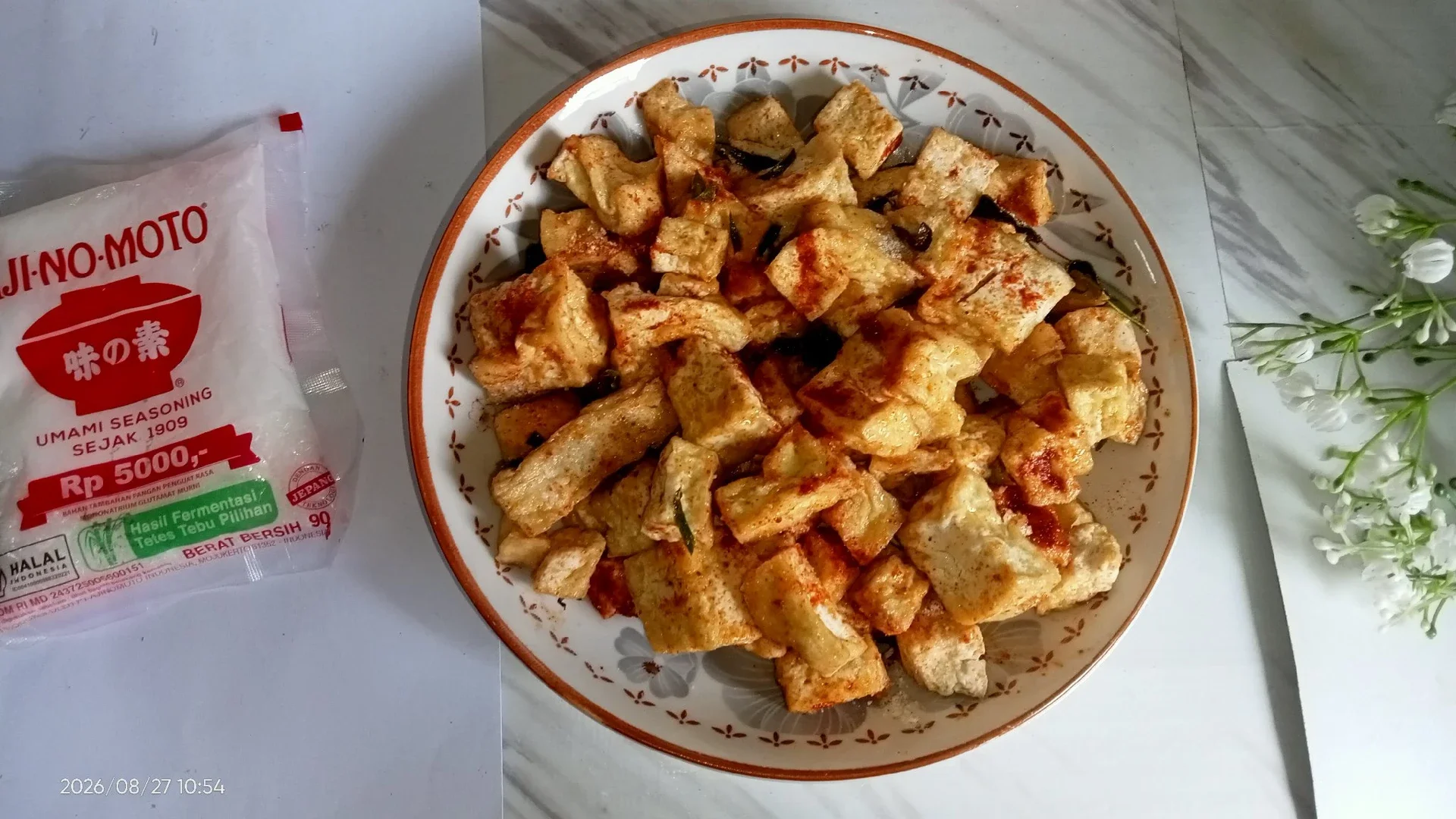 Tahu Goreng pedas Gurih 