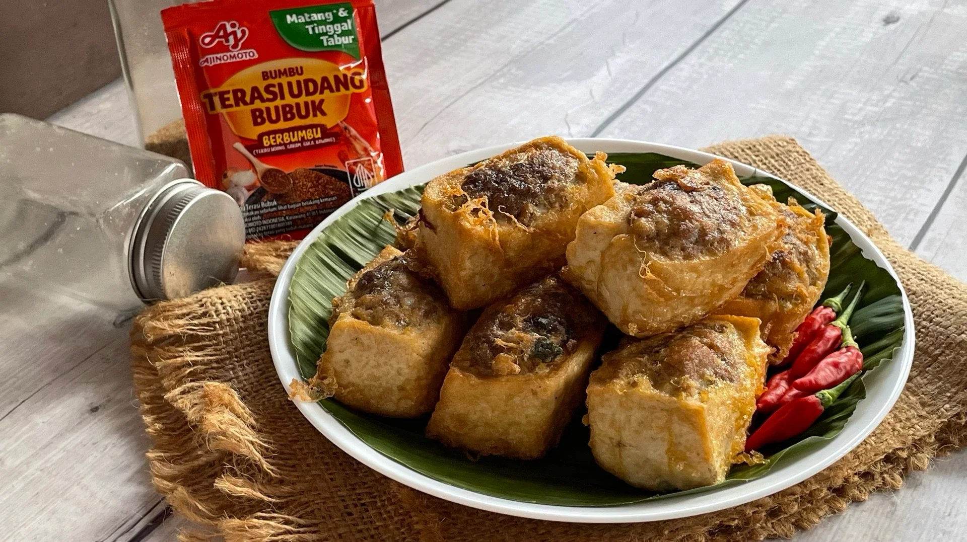Tahu Isi Daging Giling Bumbu Terasi ala AJINOMOTO Terasi Udang