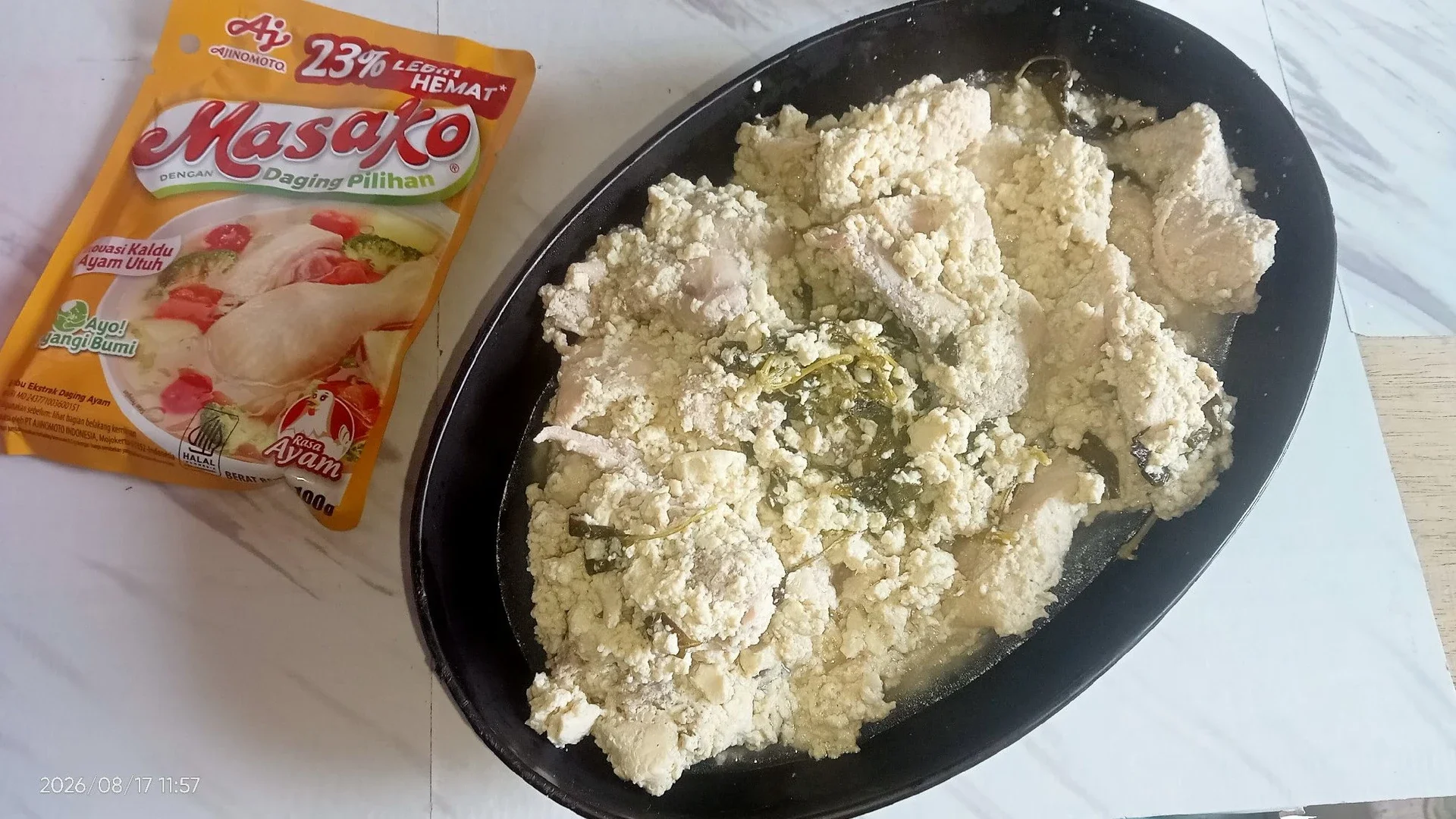 Tahu kukus Ayam