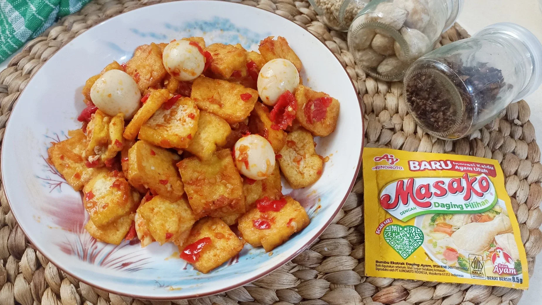 Tahu Pedas Telur Puyuh