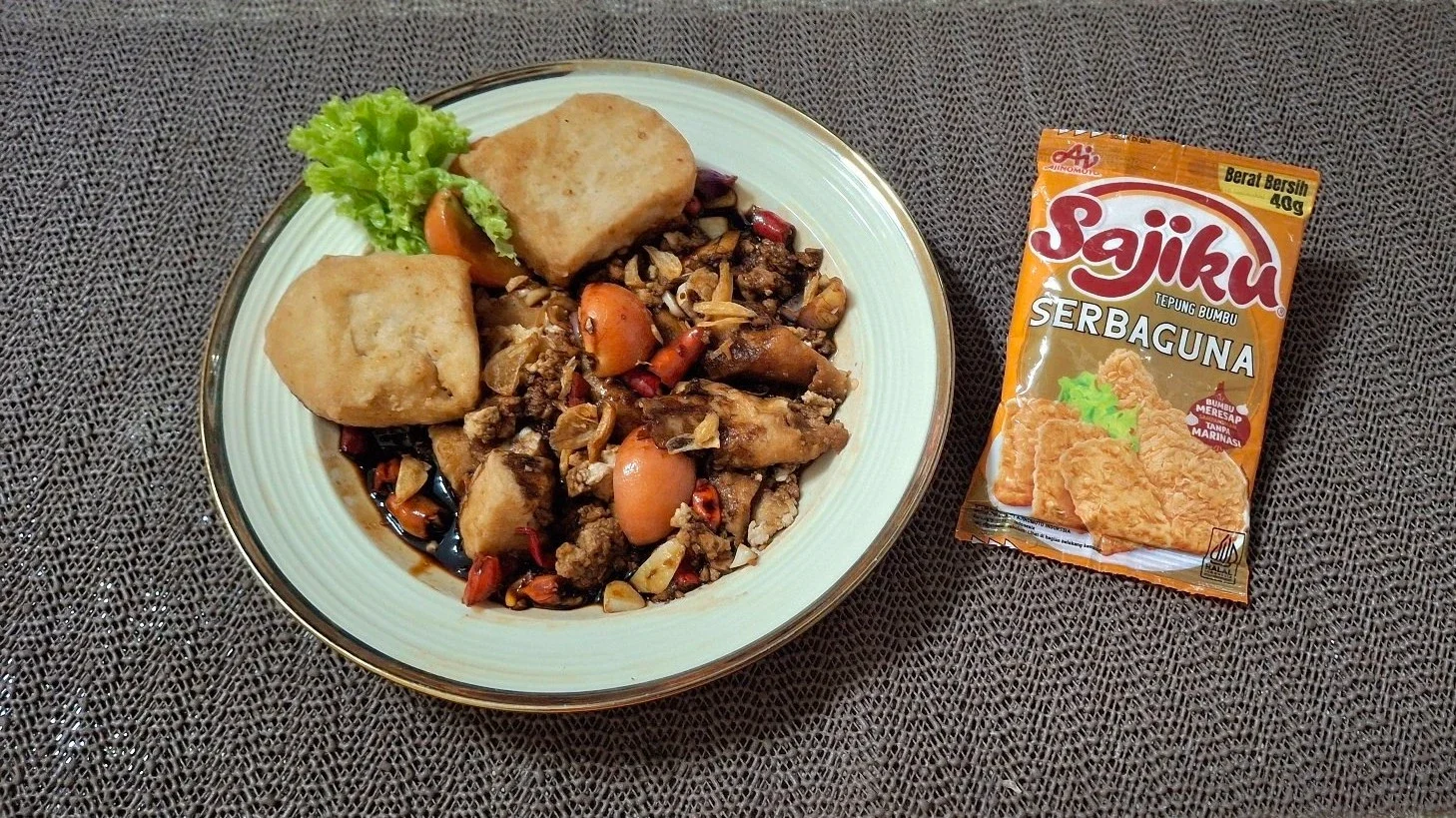 Tahu Penyet Sambal Kecap
