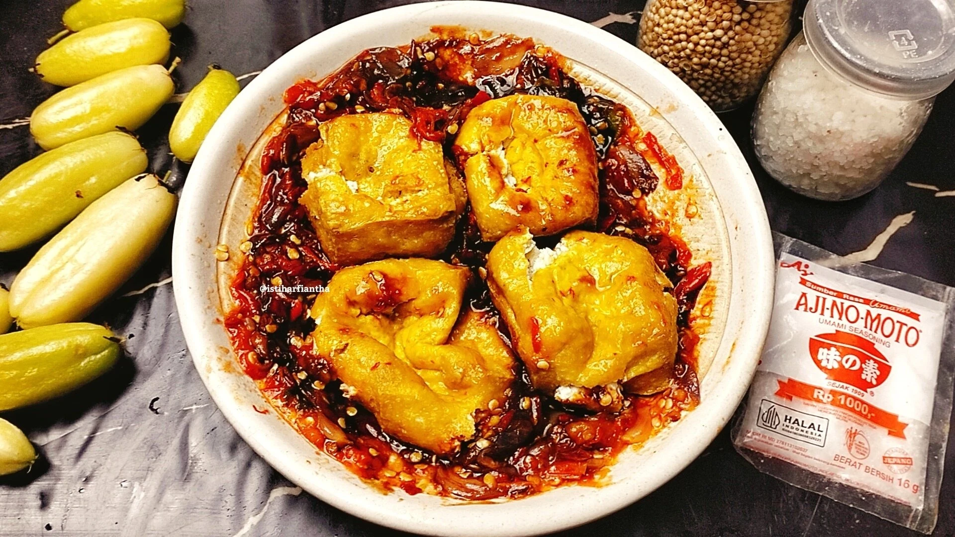 Tahu Penyet Sambal Kecap ala AJI-NO-MOTO®