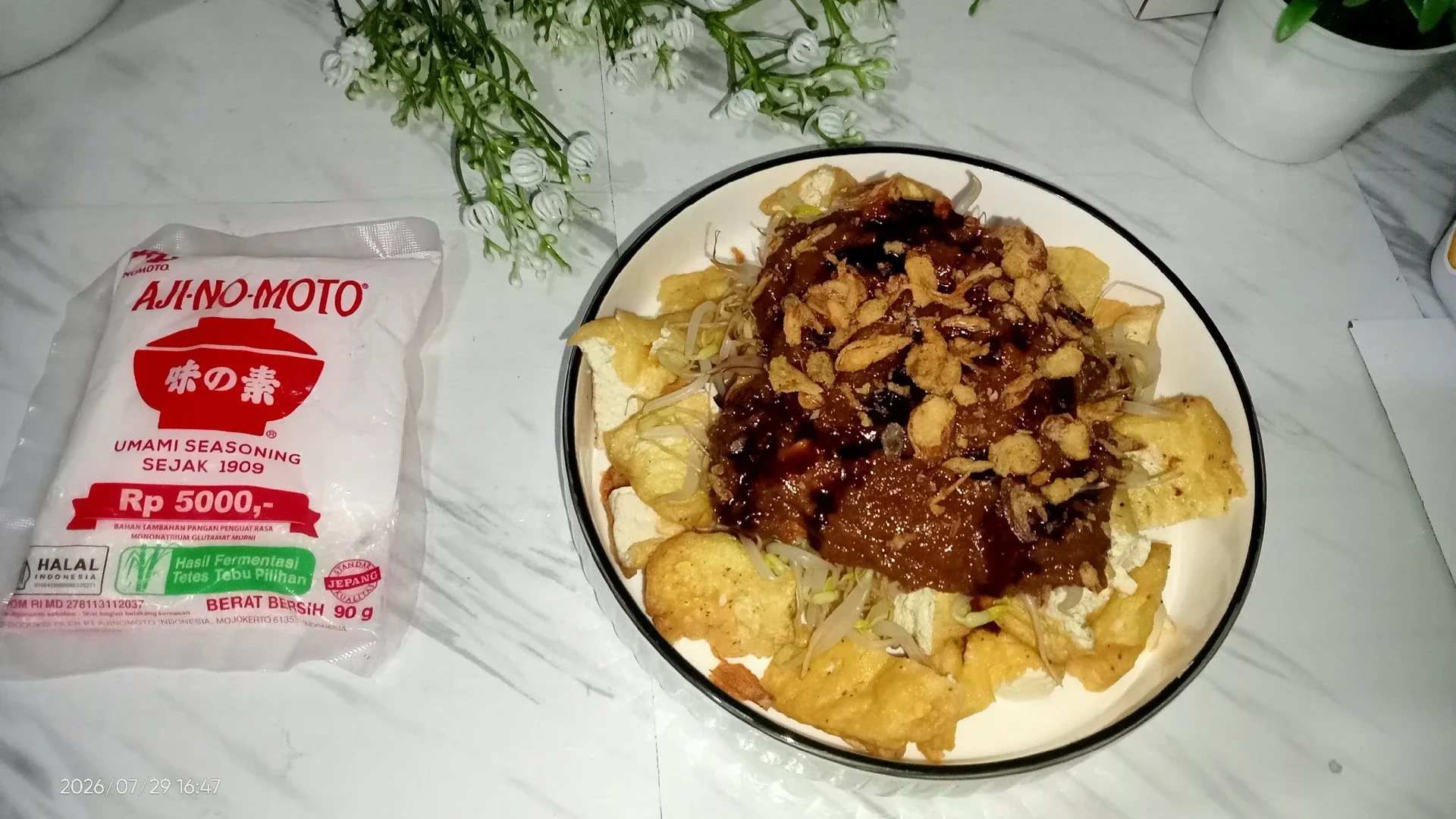 Tahu Tauge Bumbu Kacang 
