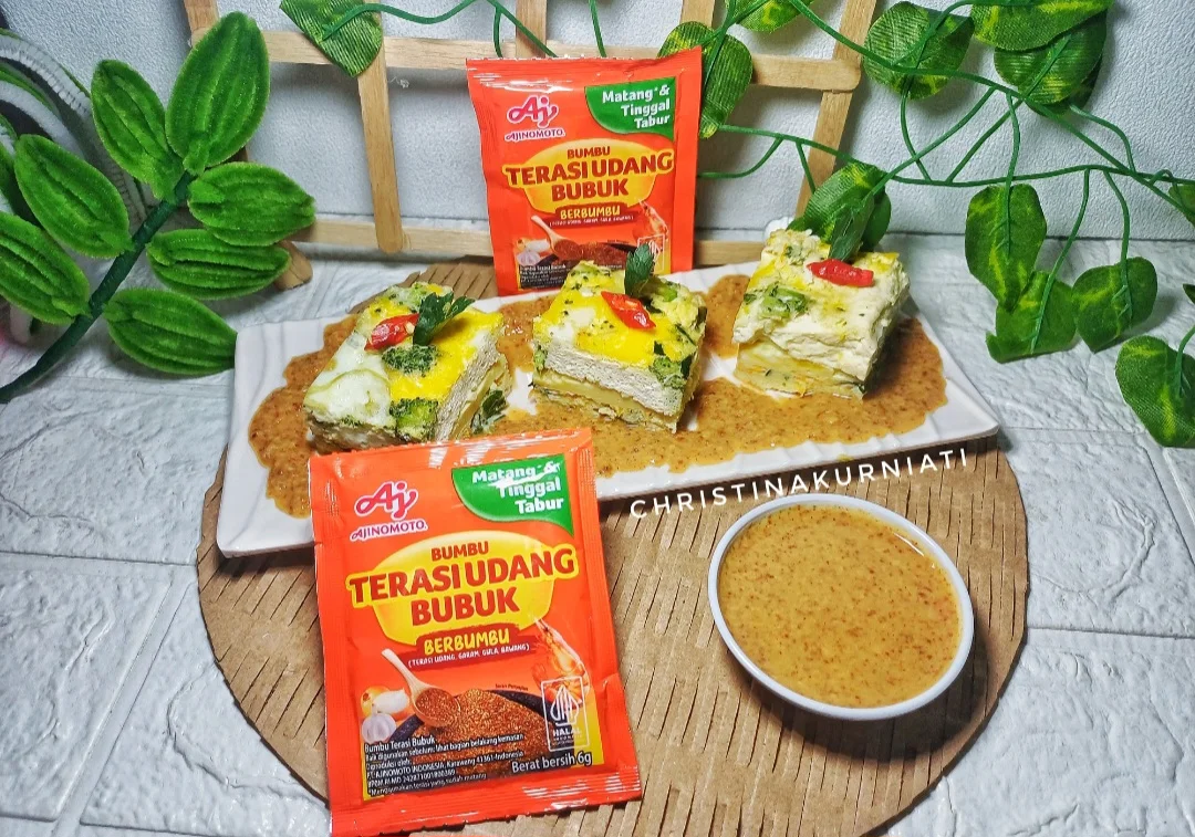 Tahu Telur Pelangi Bumbu Kacang