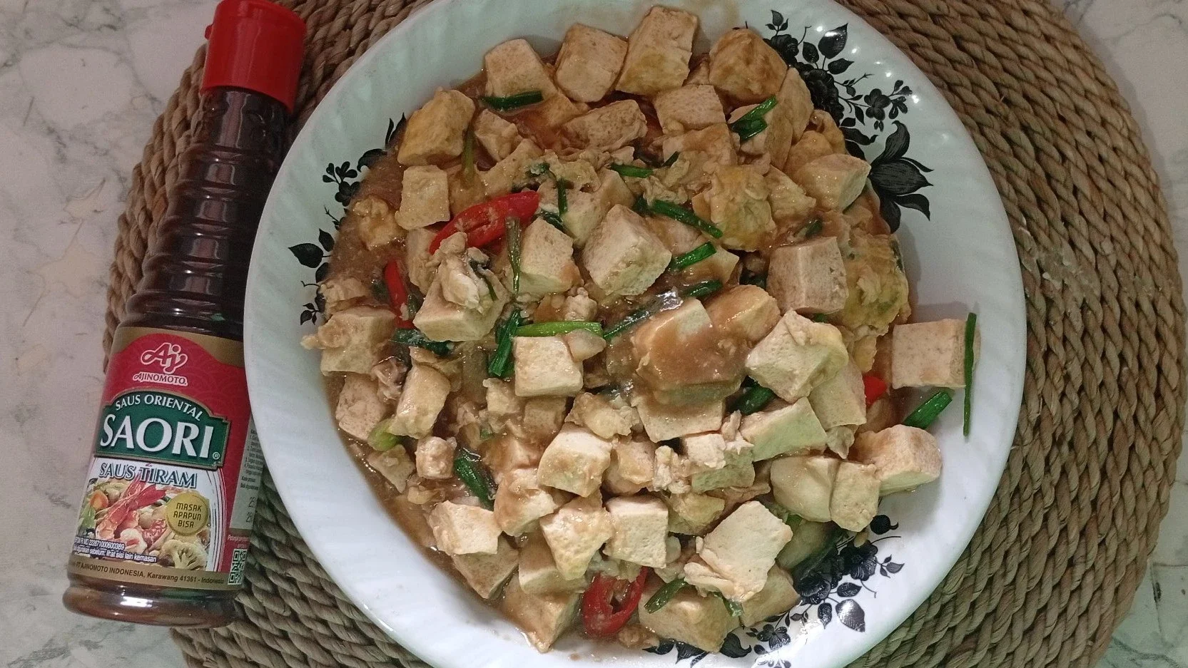 Tahu Telur Saus Tiram
