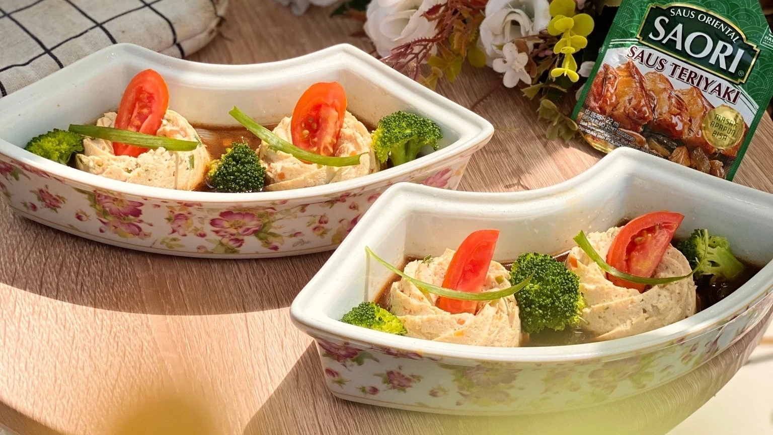 Tahu Udang Steam Teriyaki ala Saori Saos Teriyaki