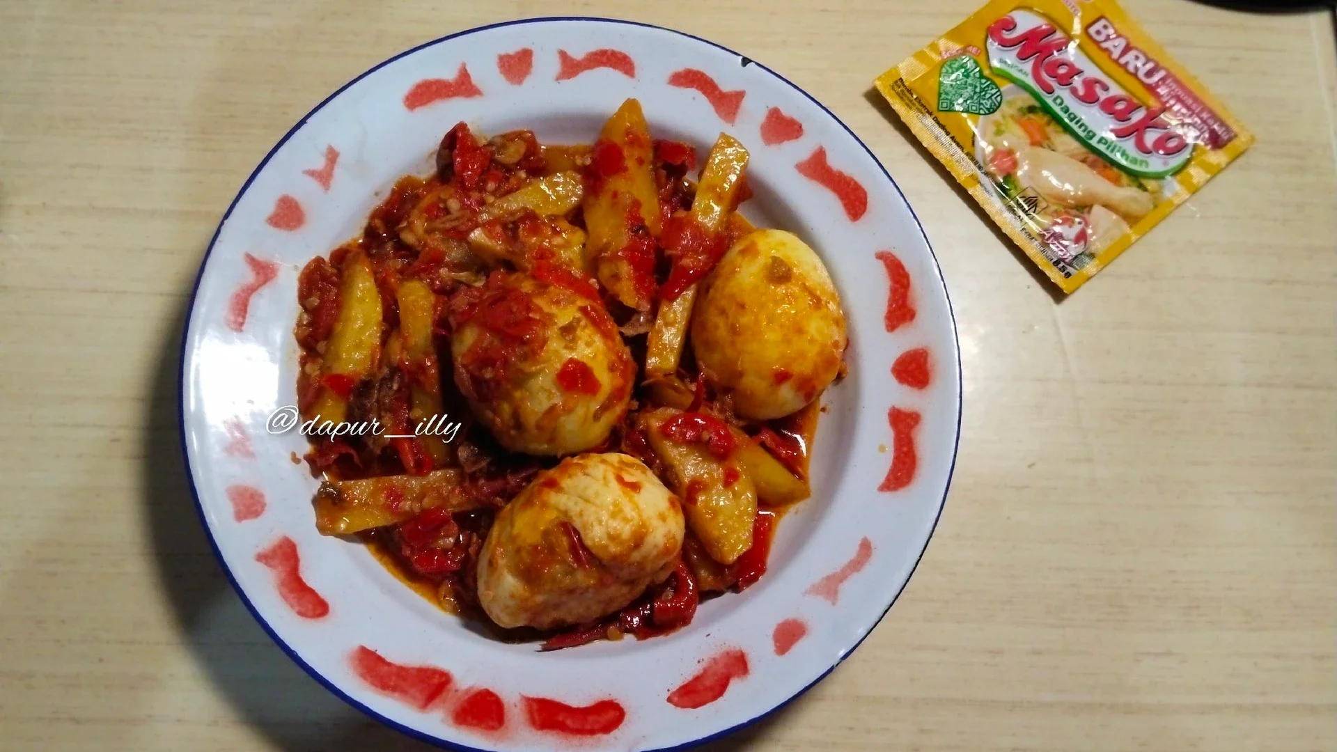 Talua Balado khas Minang