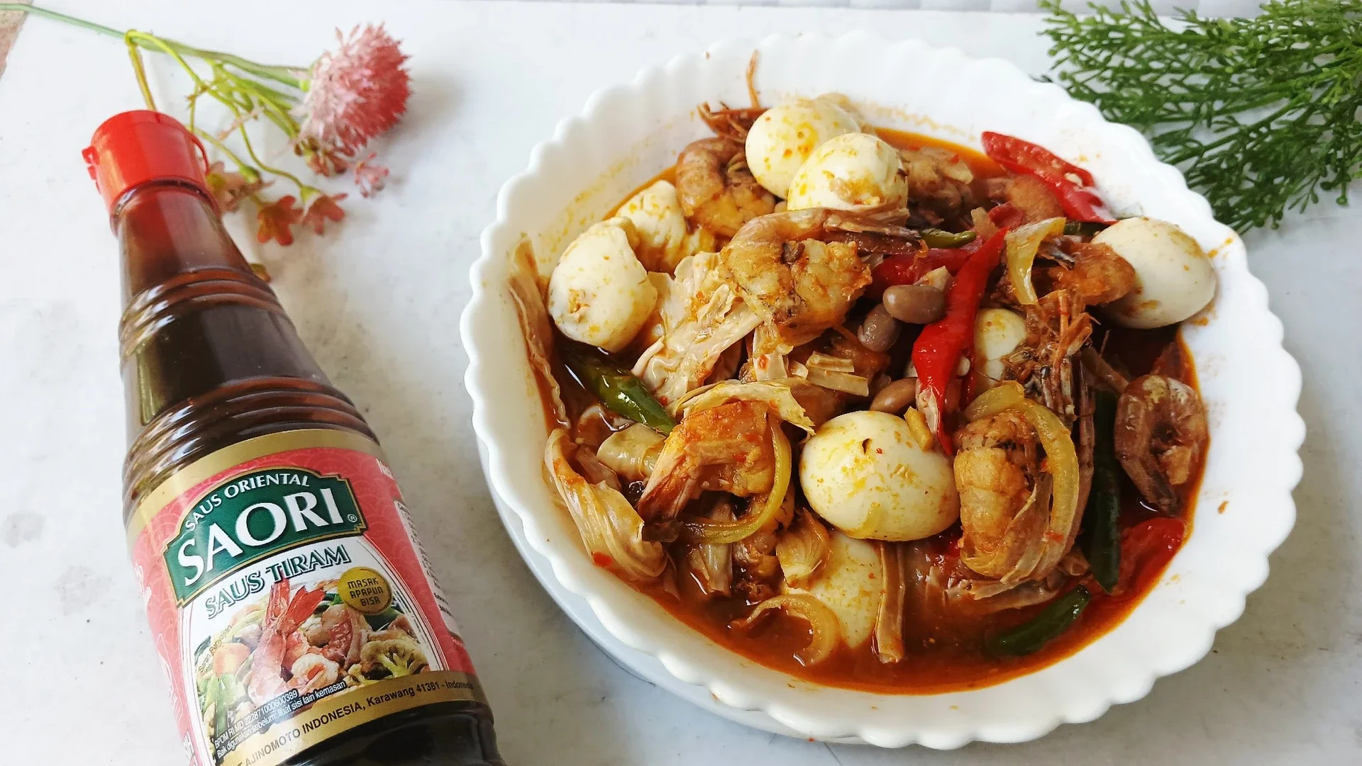Tauco Udang Kembang Tahu Puyuh