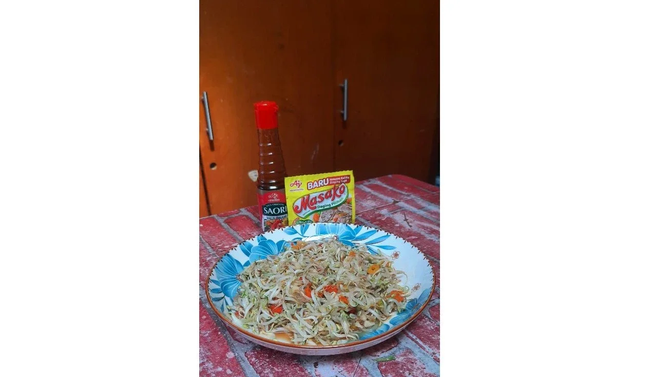 Tauge  tumis saori