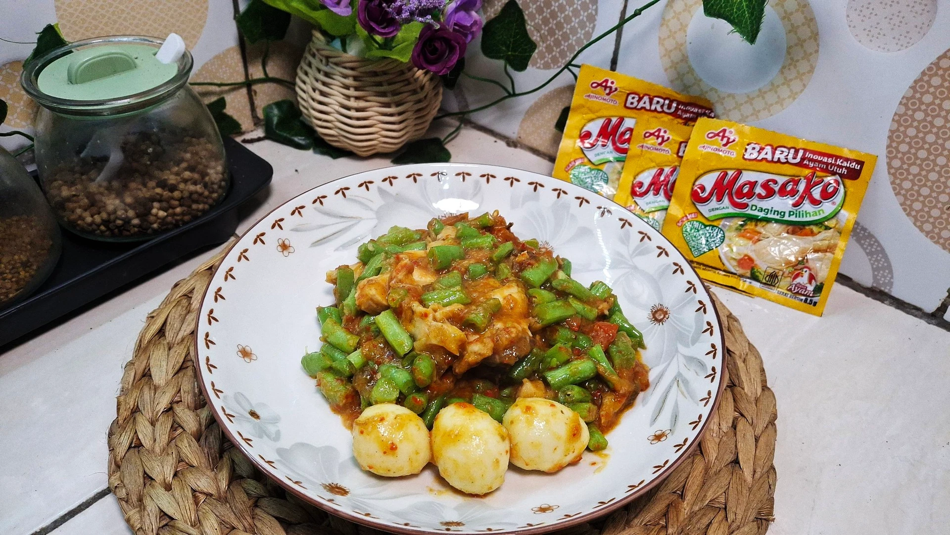 Telor Gemak Buncis Pedas