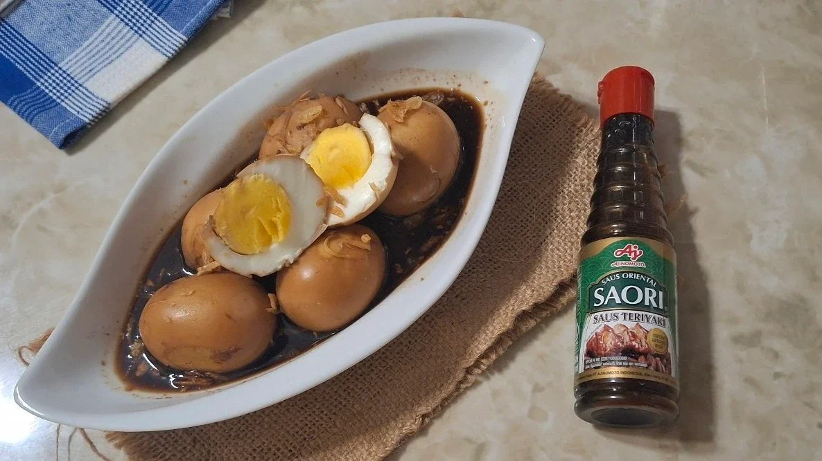 Telur Bulat Saus Teriyaki
