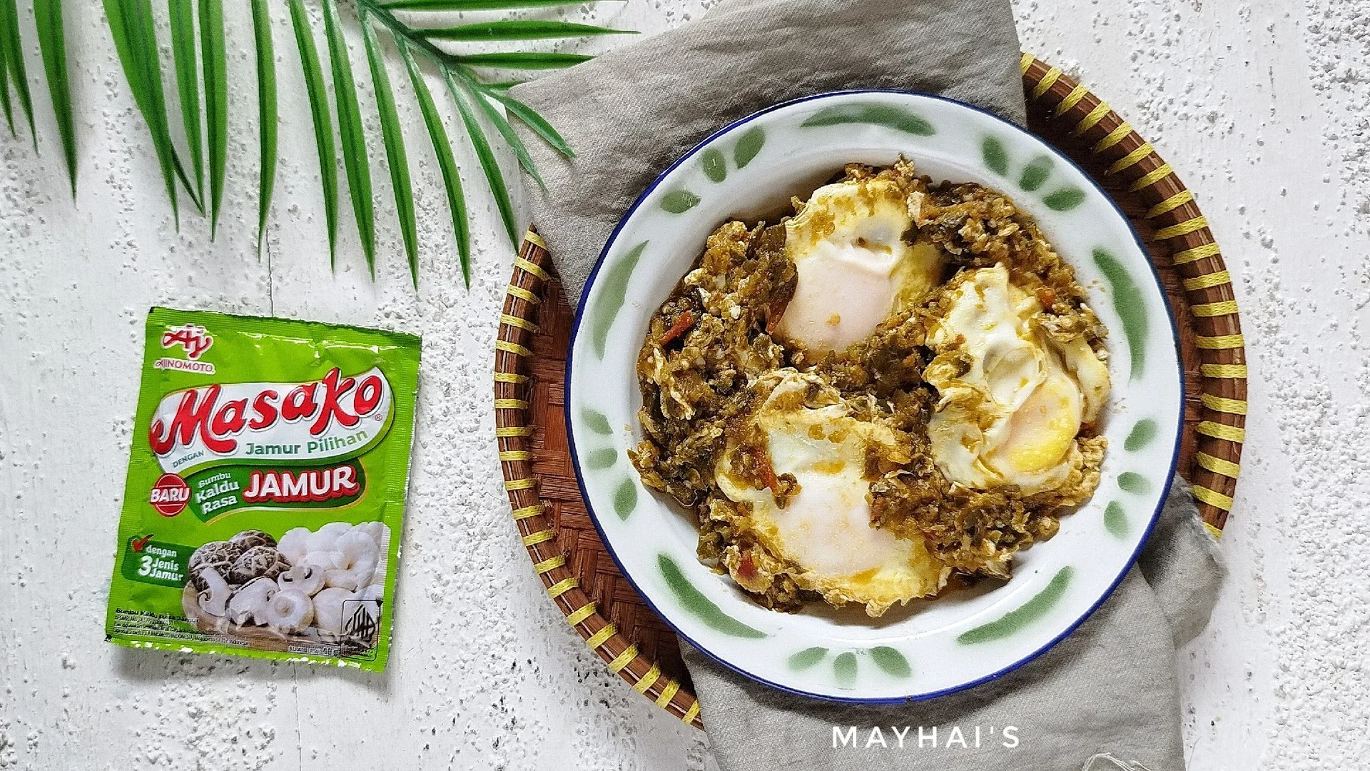 Telur Ceplok Cabe Ijo ala Masako 