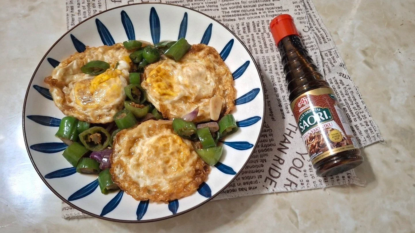 Telur Ceplok Cabe Ijo ala Saori