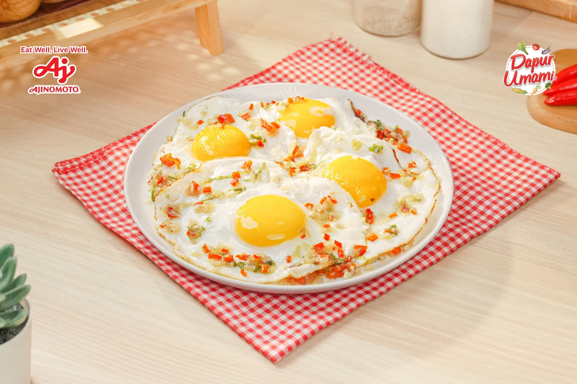 Telur Ceplok Oseng Bawang ala AJI-NO-MOTO®