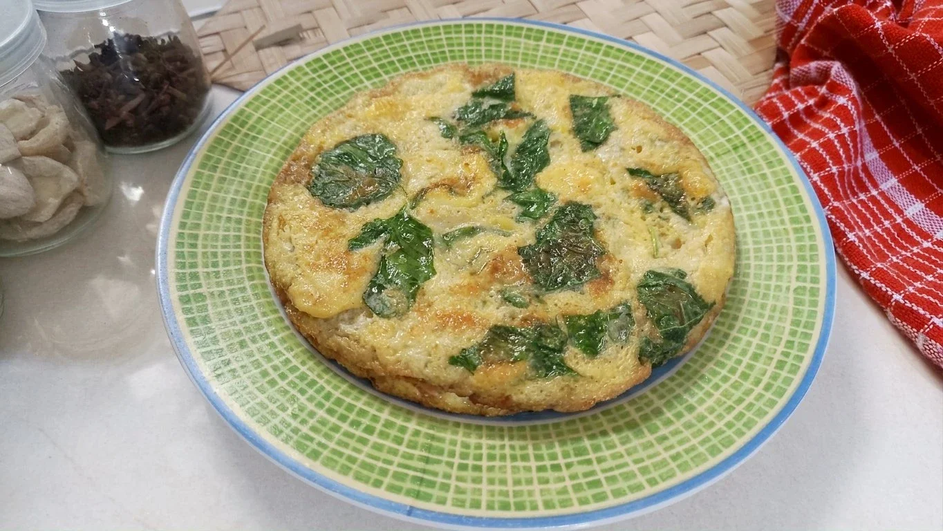 Telur Dadar Bayam