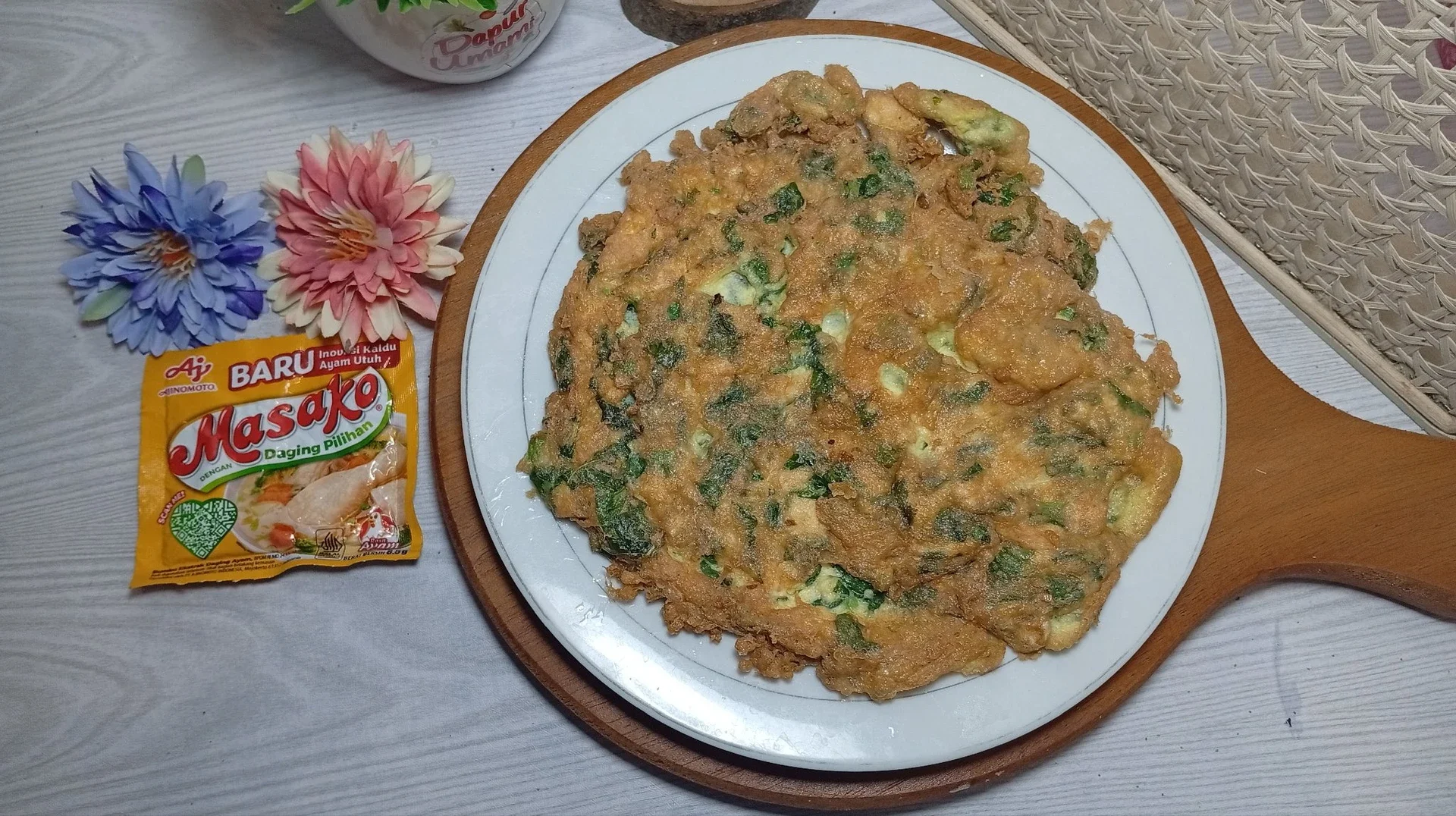 Telur Dadar Bayam