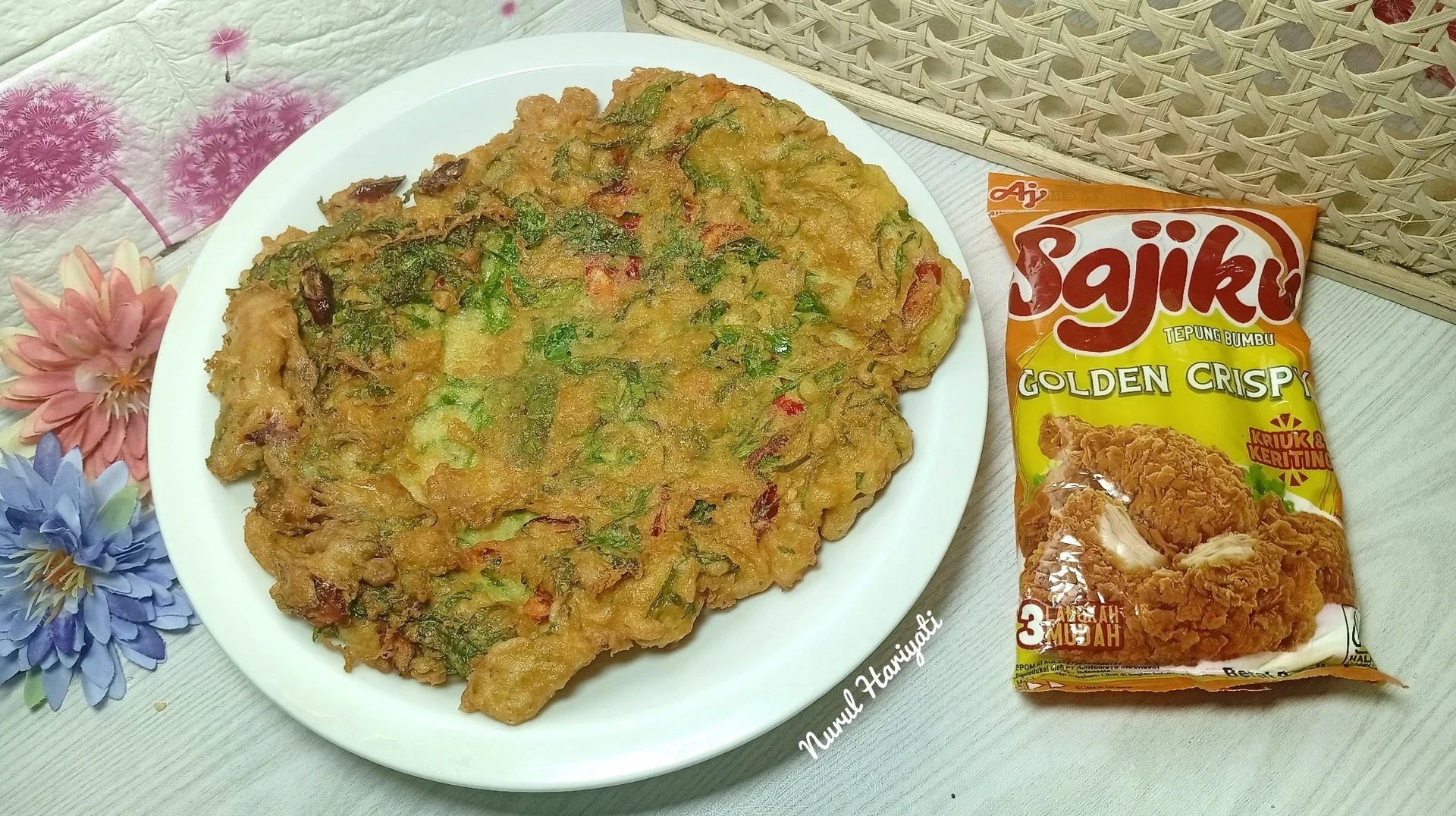 Telur Dadar Daun So ala Sajiku