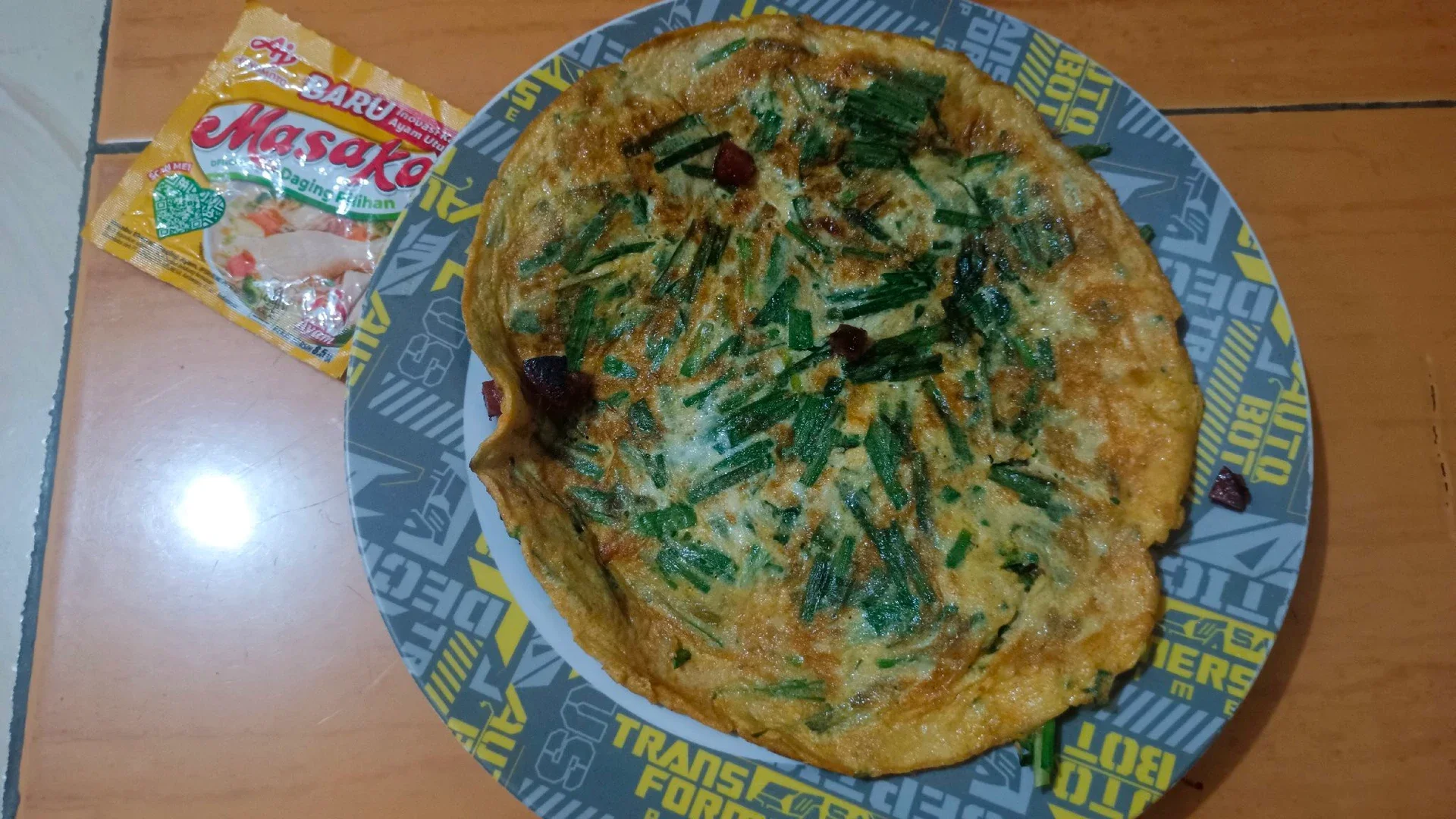 Telur Dadar Kucai Sosis