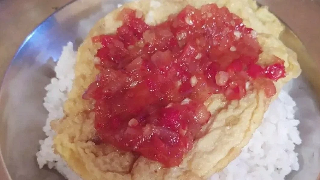 Telur Dadar Sambal ala Angkringan