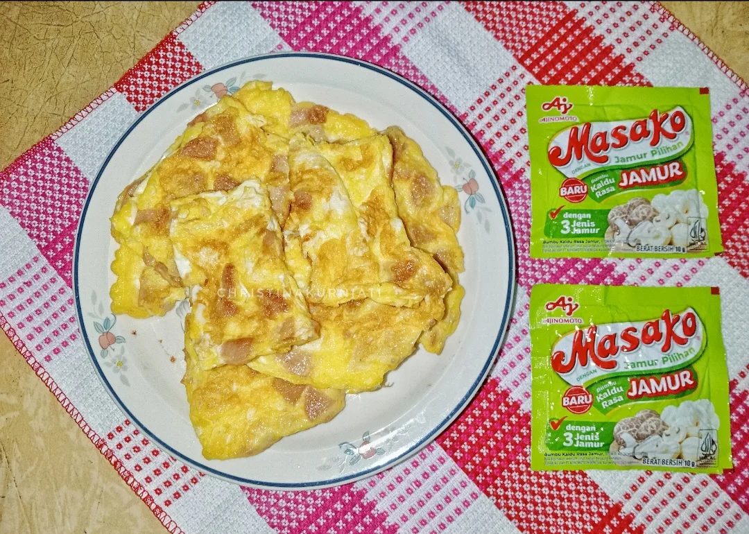 Telur Dadar Sosis ala Masako #MasakanPenuhCinta