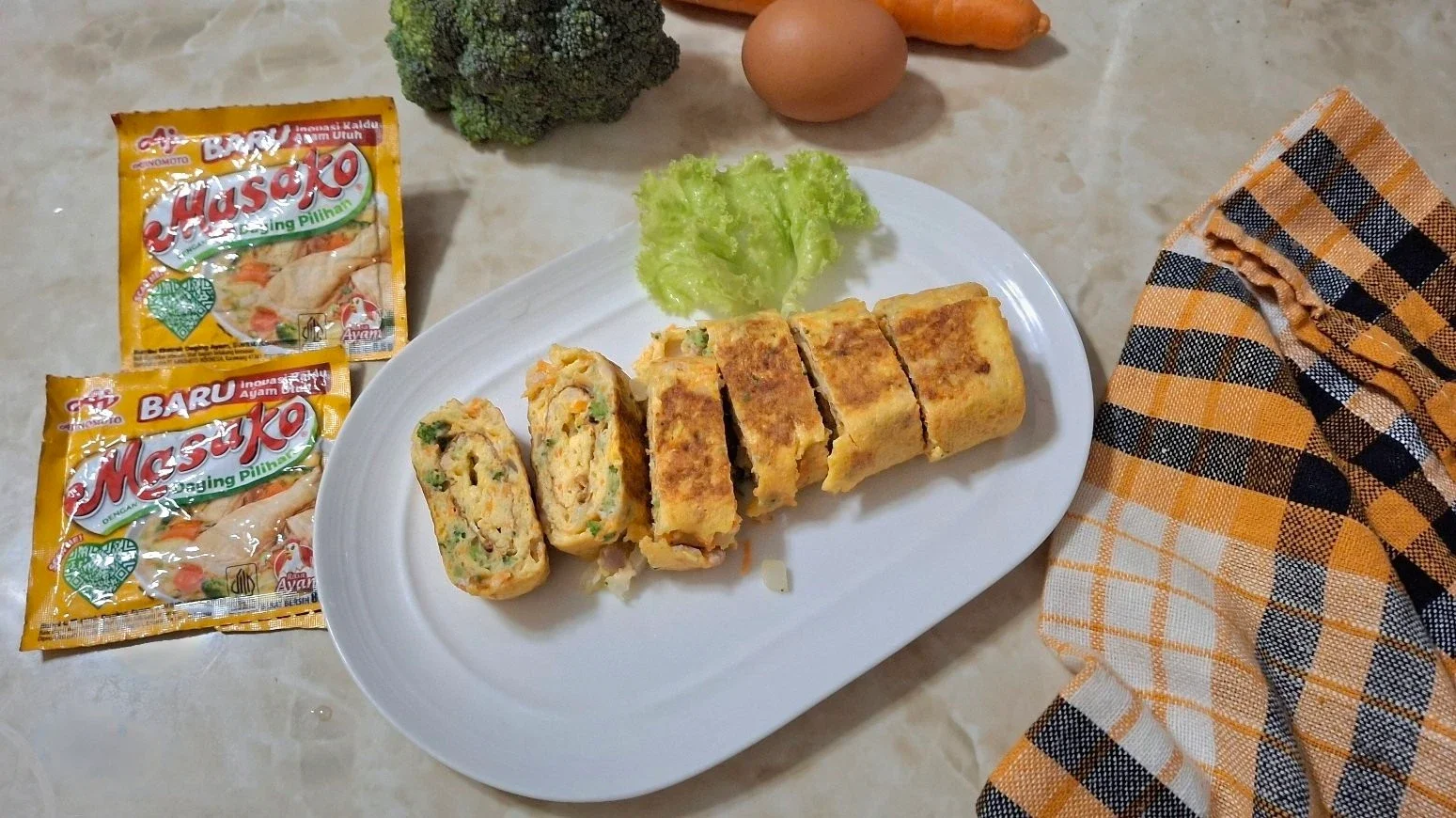 Telur Gulung Wortel Brokoli
