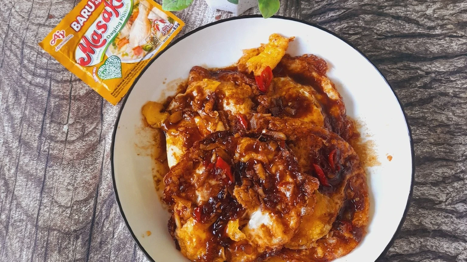 Telur kecap pedas