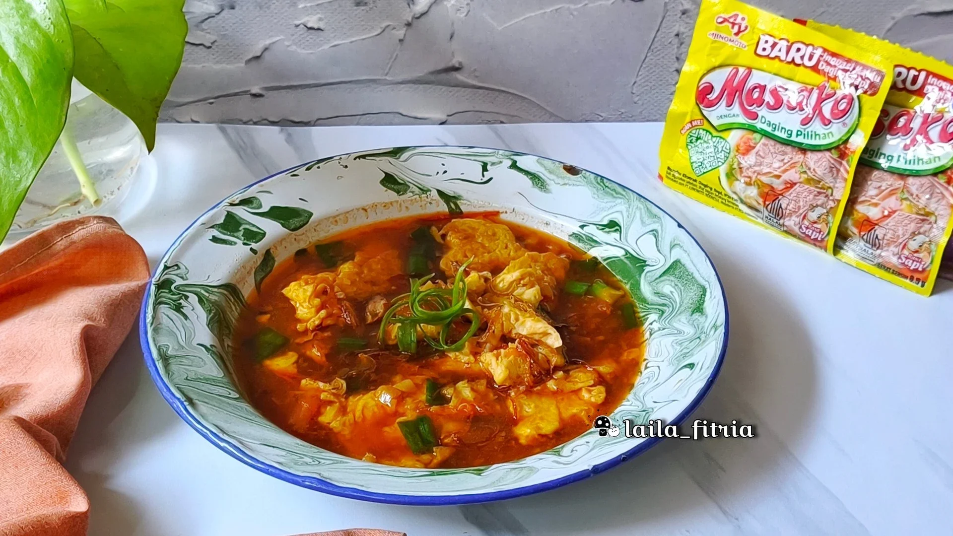 Telur Kuah Tomat ala Masako 