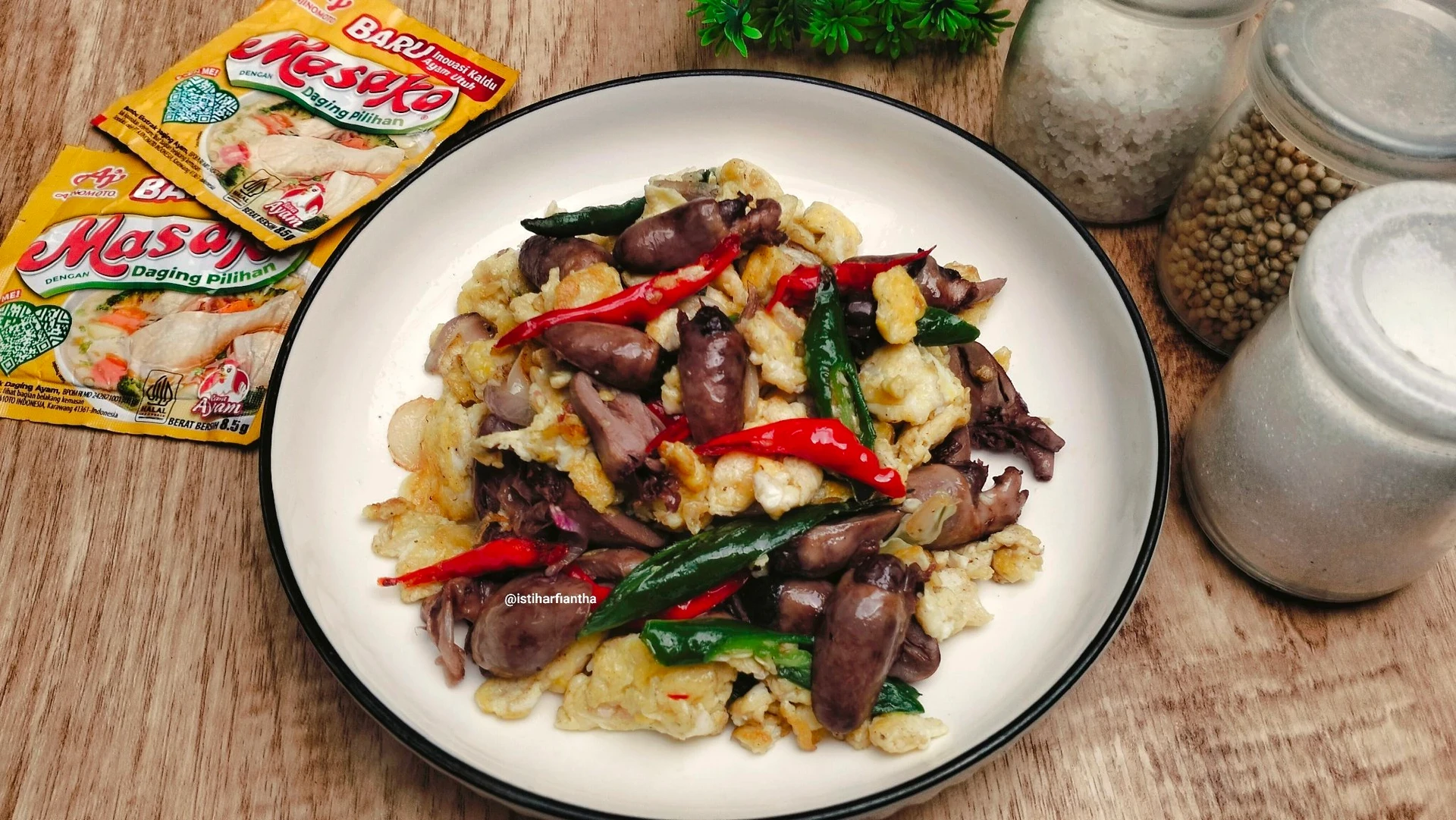 Telur Oseng Jantung Ayam