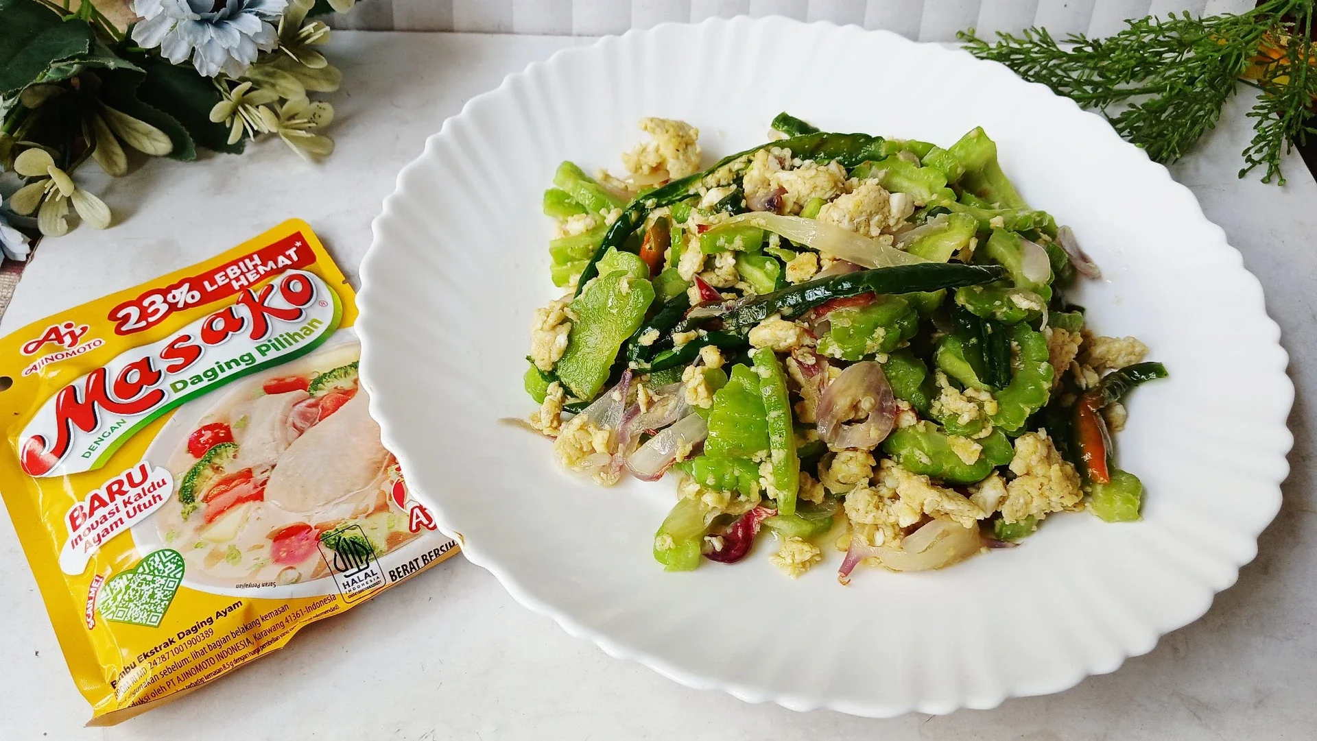Telur Pare Cabe Ijo Masako
