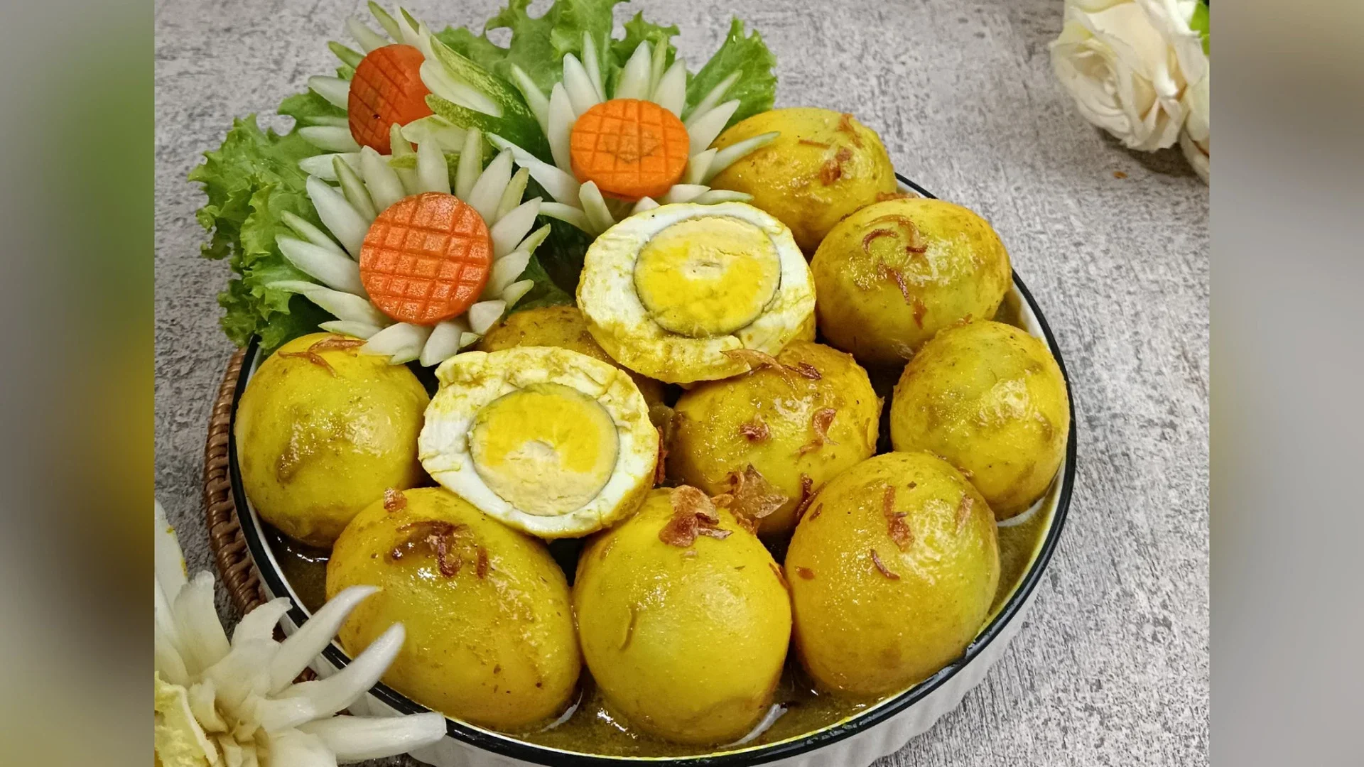 Telur Petis bumbu kuning
