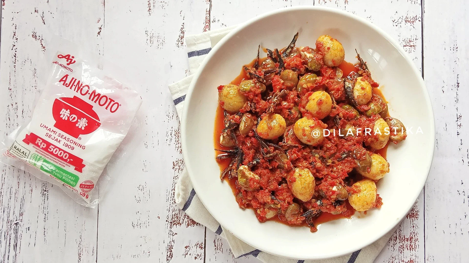 Telur Puyuh, Ikan tamban dan Kacang Koro Balado