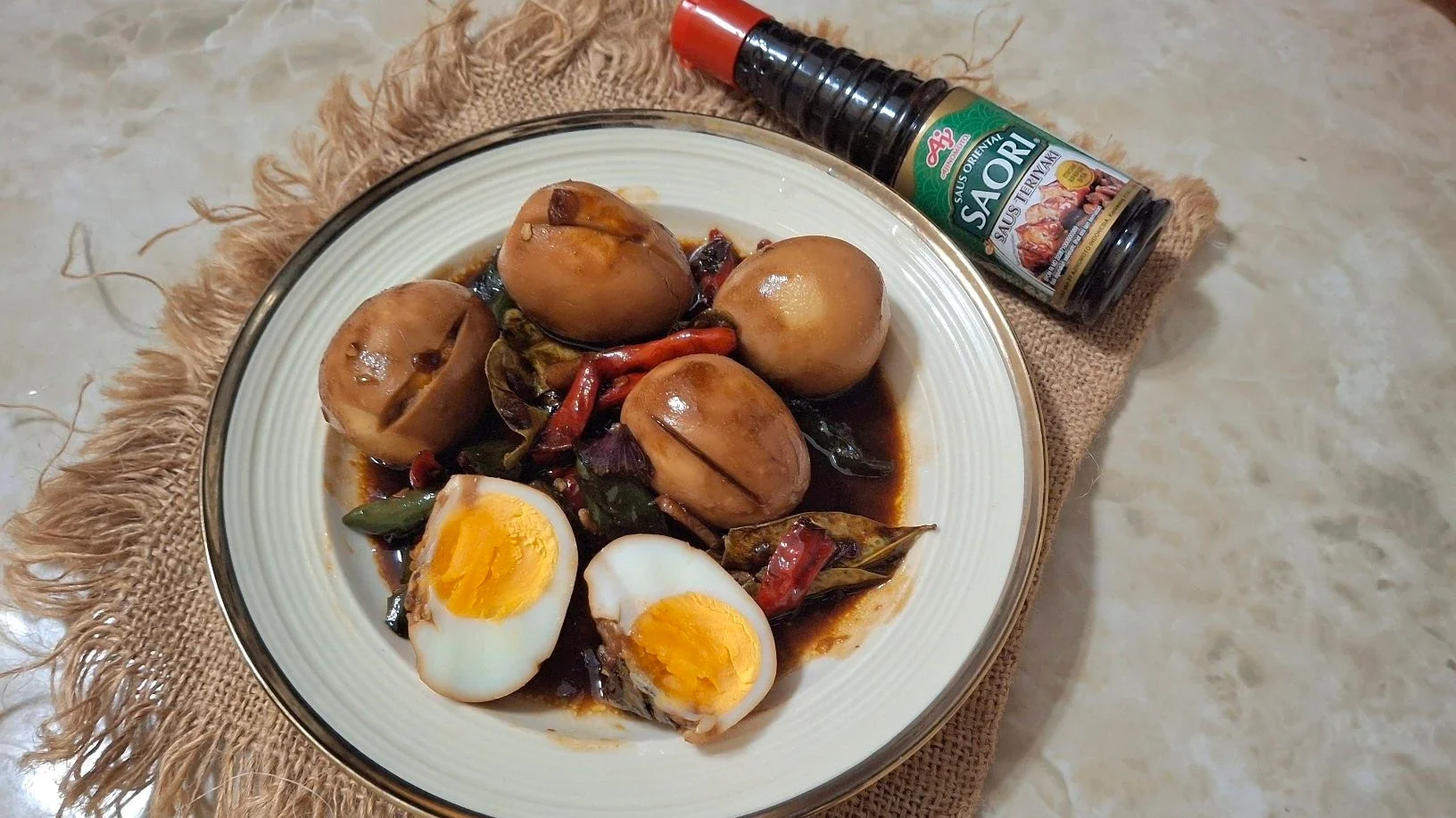 Telur Saori  Saus Teriyaki