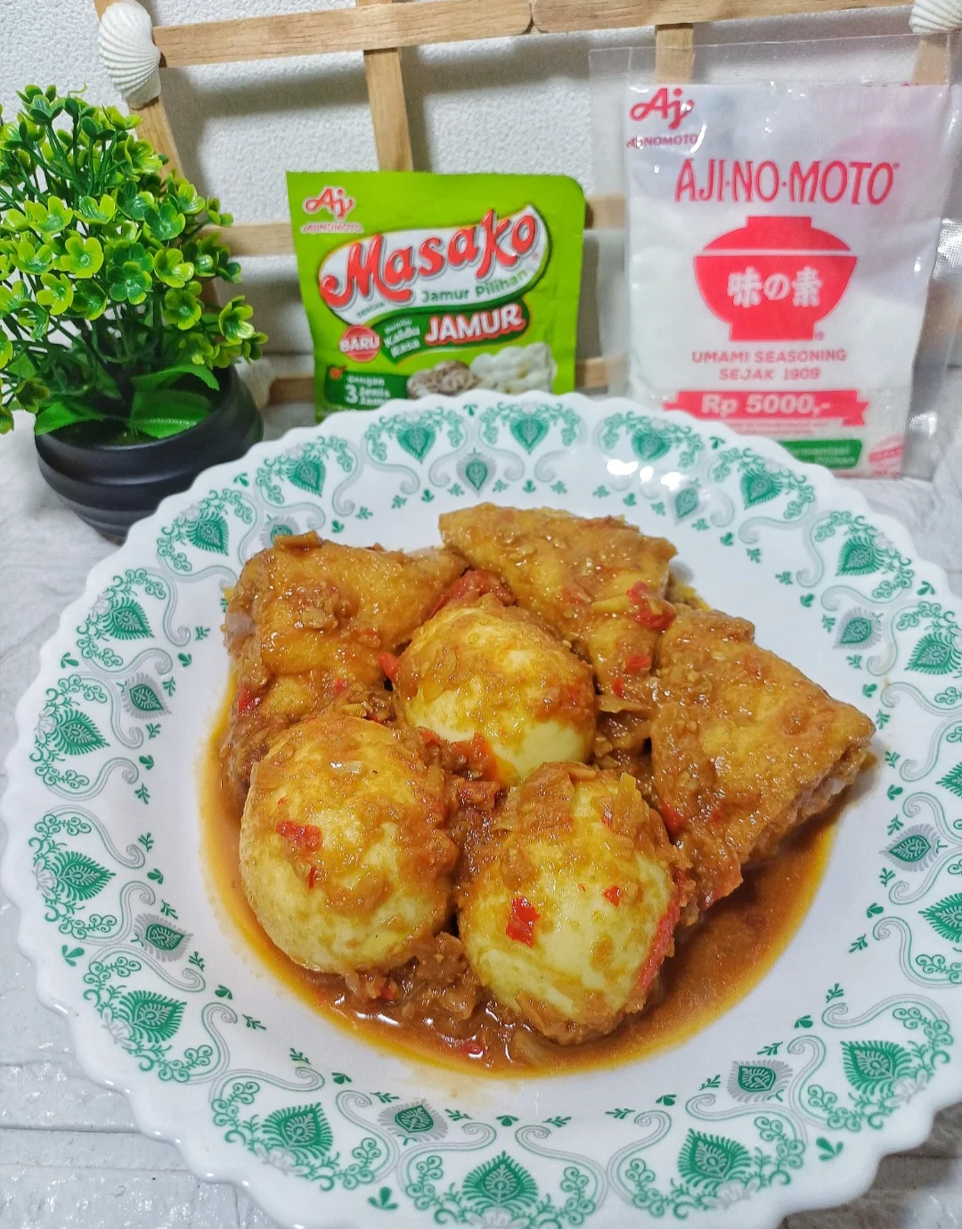 Telur Tahu Bumbu Bali