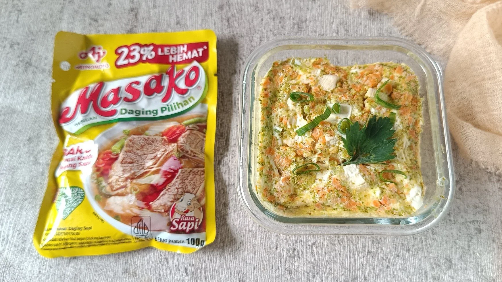 Telur Tahu Sayur Kukus