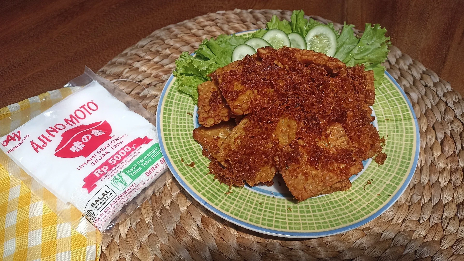 Tempe Goreng Serundeng Kelapa