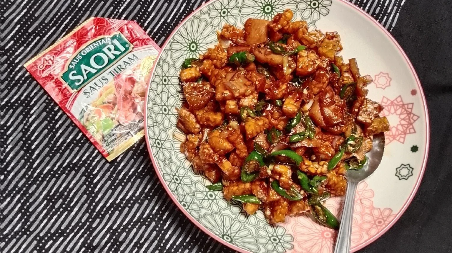 tempe kecap ala saori