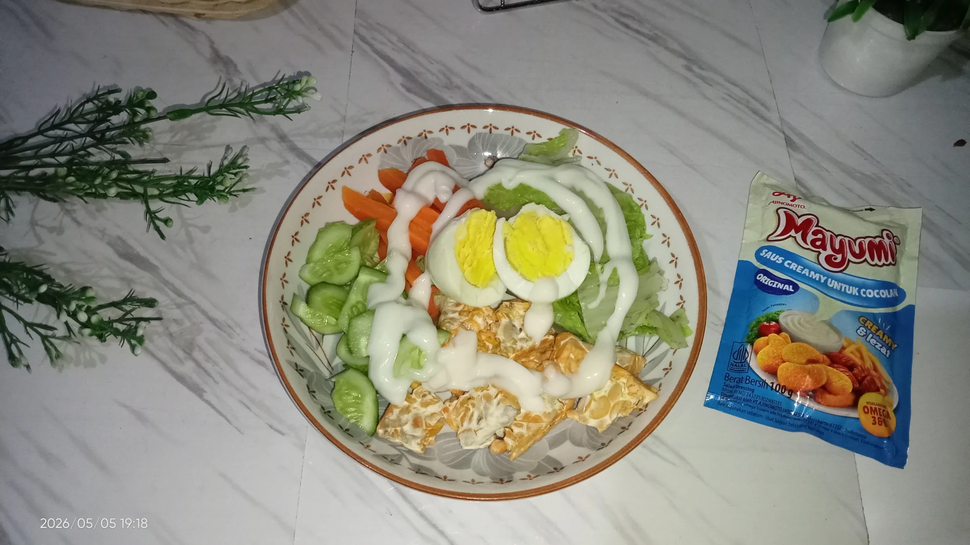 Tempe Mix Salad Sayur