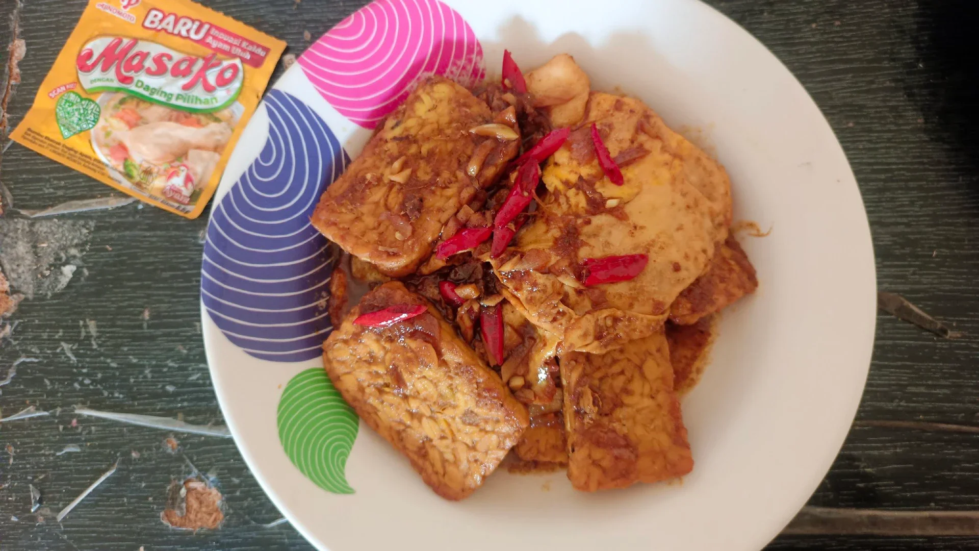 Tempe Telur Masak Kecap