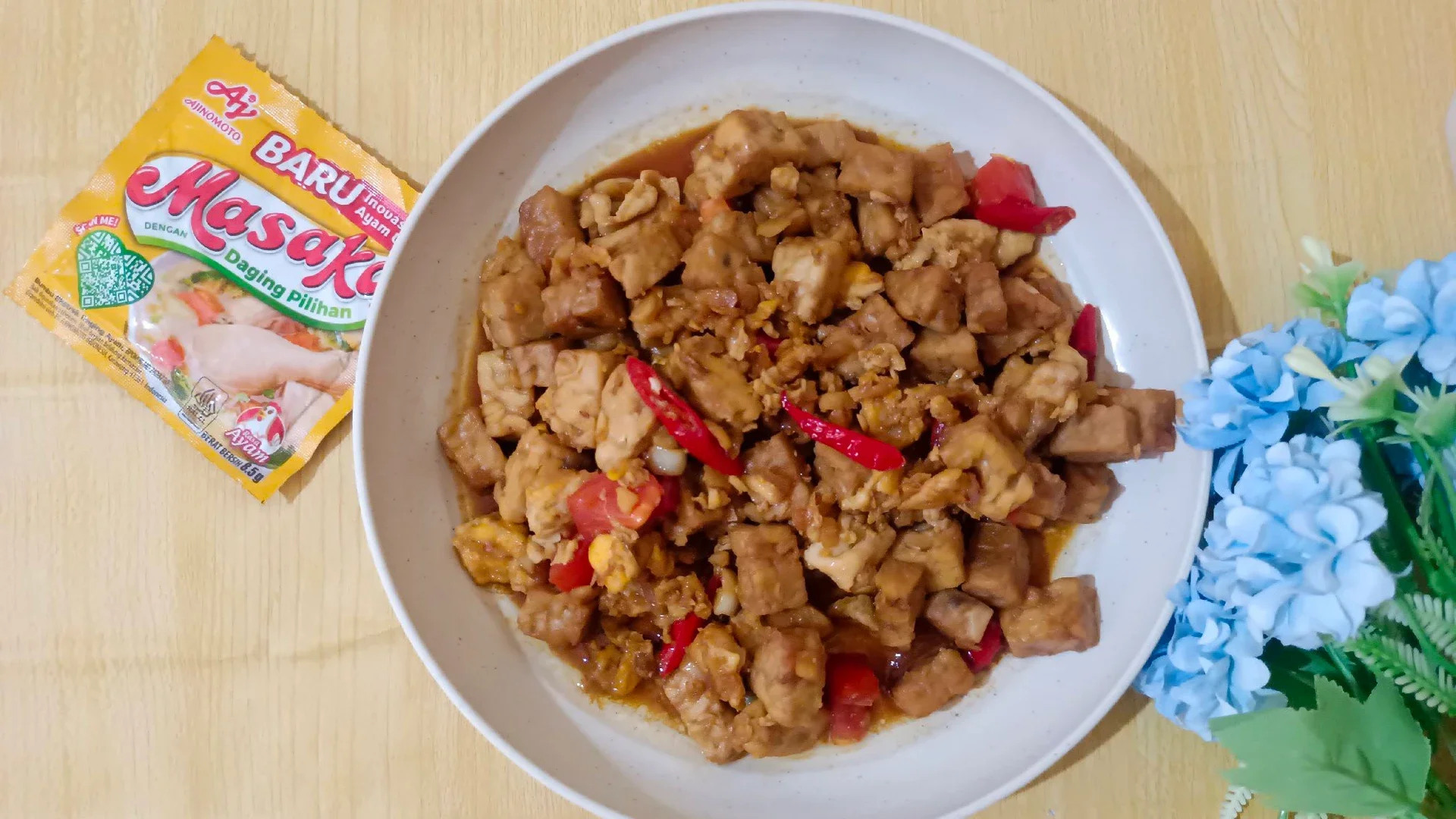 Tempe Telur Orak Arik Kecap