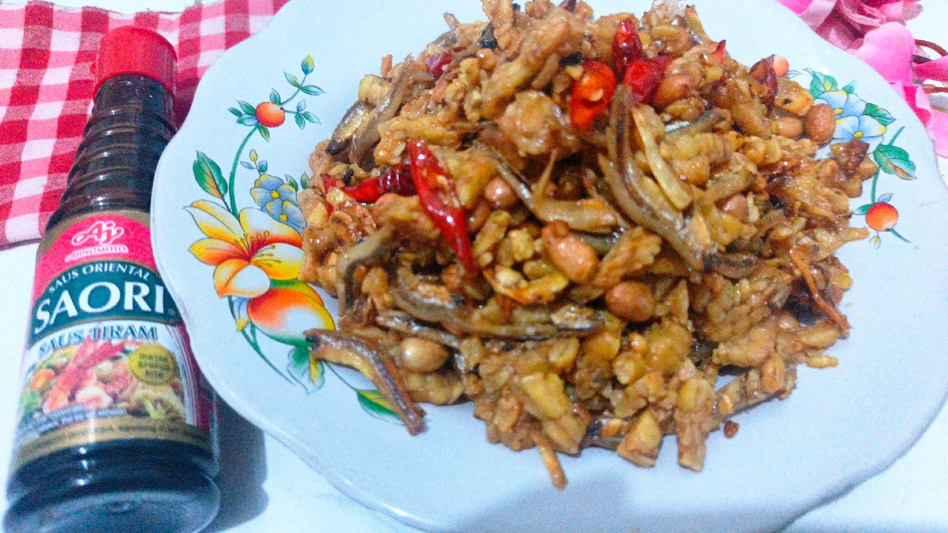 Tempe Teri Kacang ala Saori 