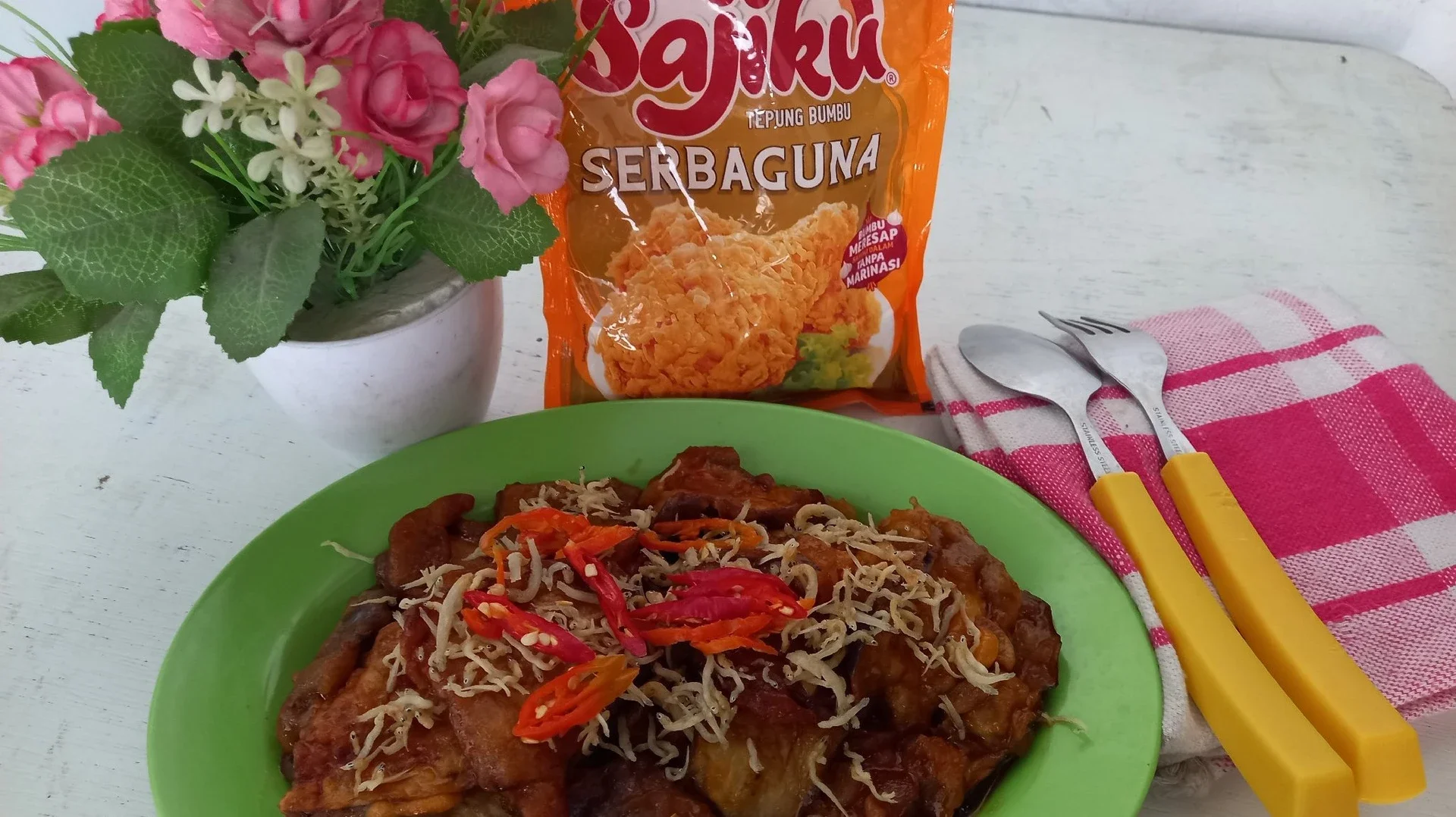 Terong Crispy Saos Pedas Manis Ala Sajiku