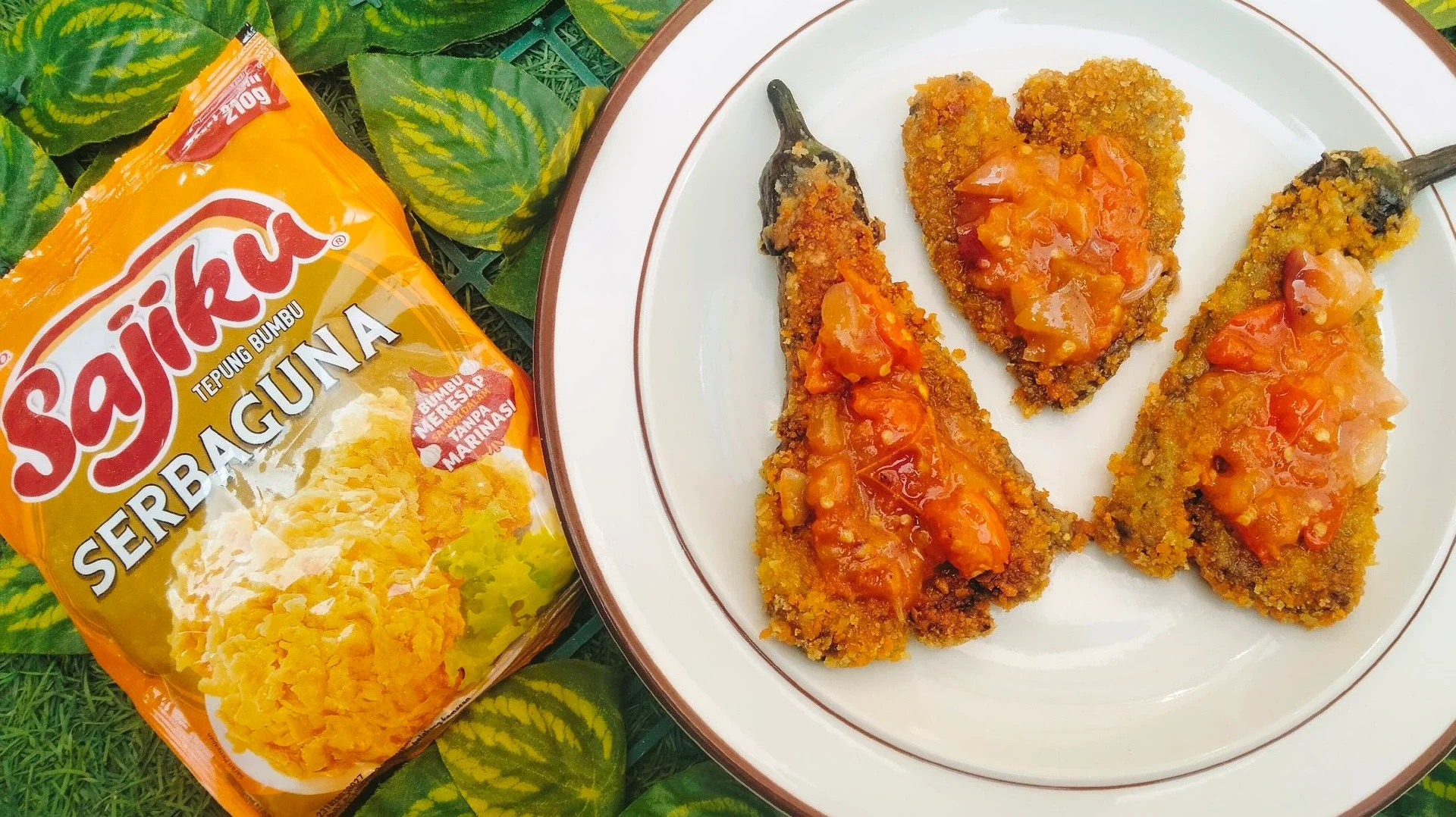 TERONG KATSU SAMBAL BAWANG ala SAJIKU® #SajikuLezatMeresapSampaiDalam