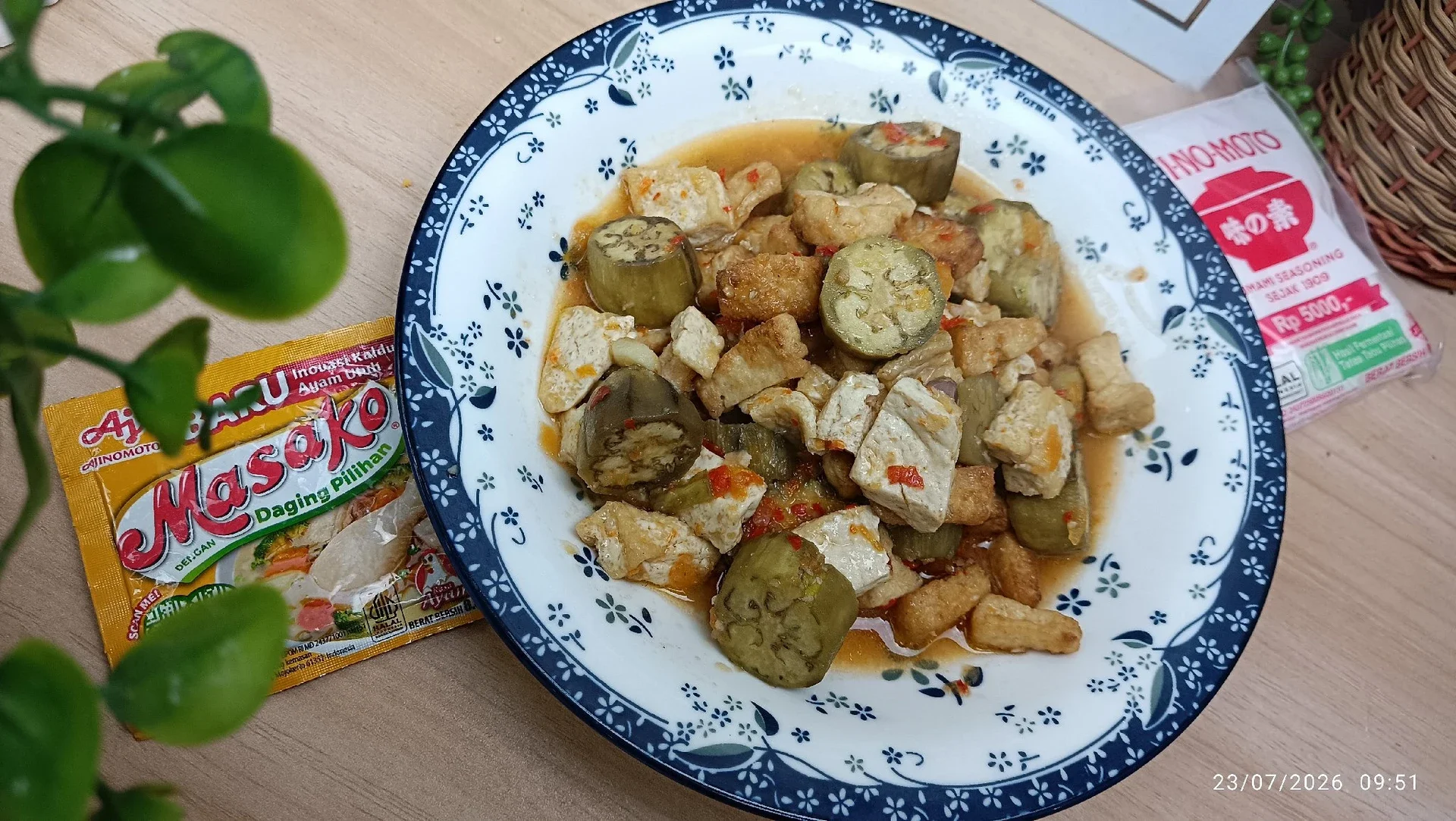 Terong Tahu kuah Santan