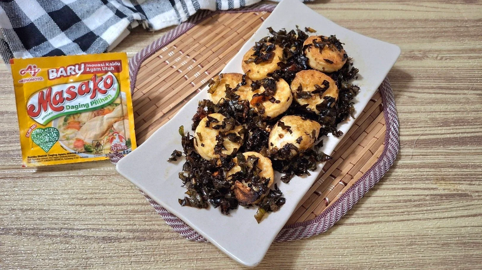 Tofu Panggang Mix Kailan Goreng