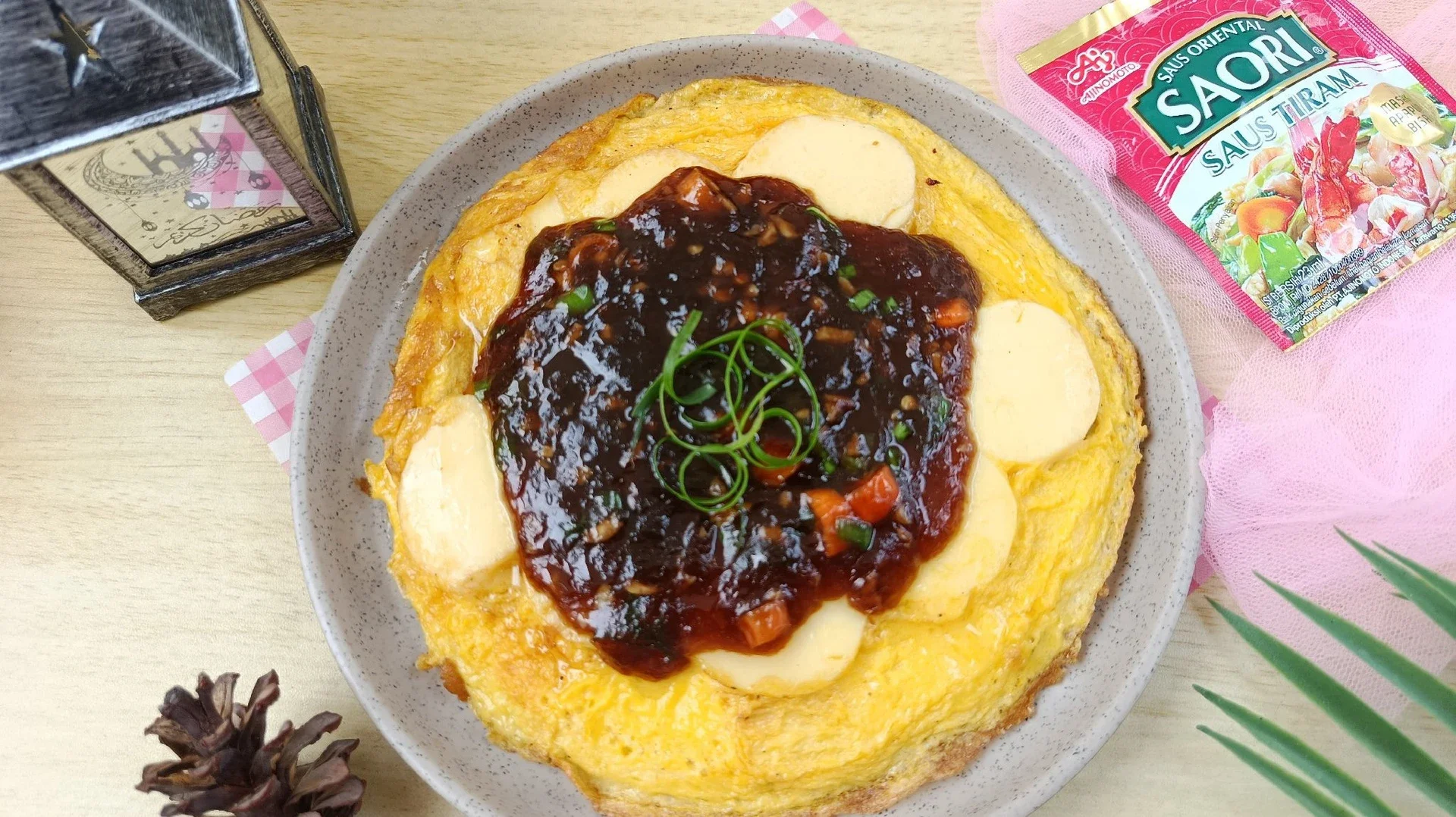 Tofu Telur Saos Tiram