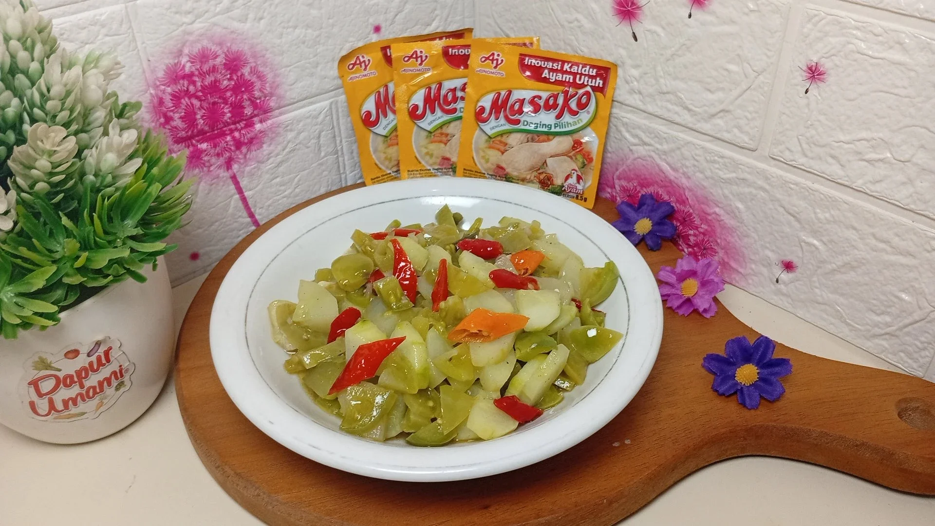 Tomat Timun Tumis ala Masako