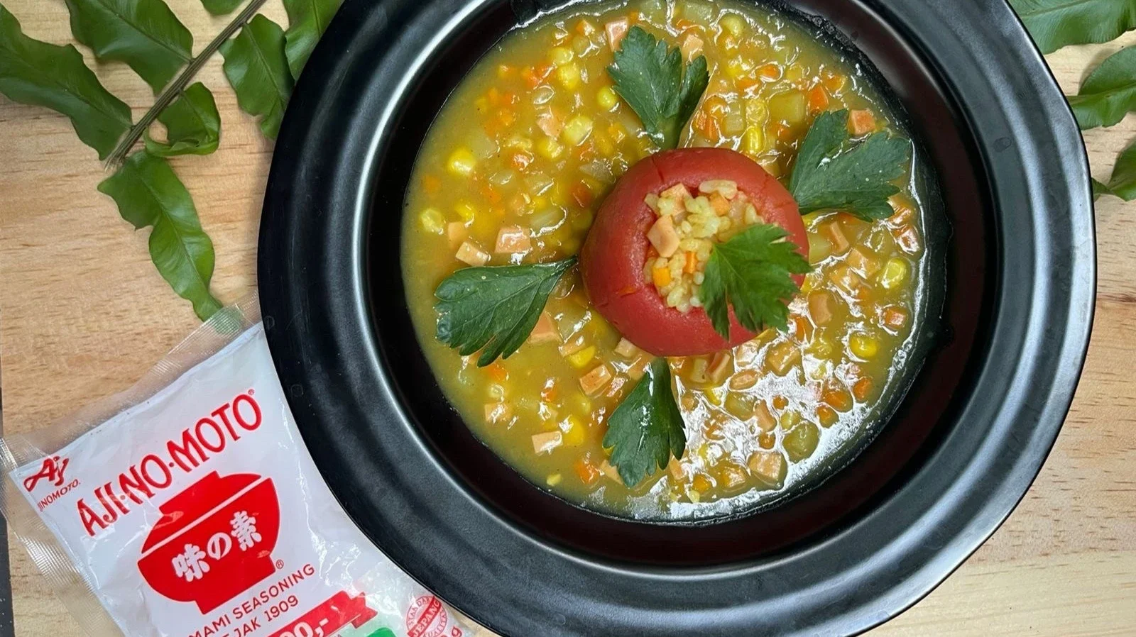 Tomato Curry Rice Corn Blossom ala Ajinomoto 