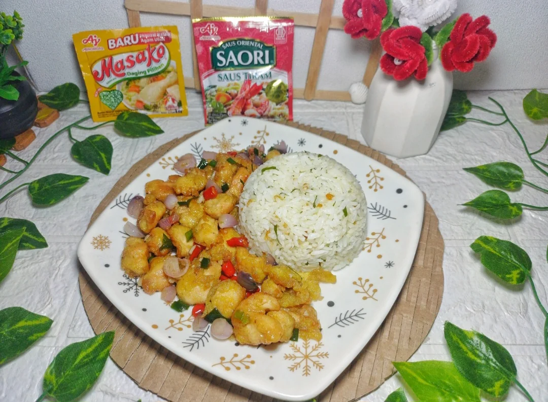 Tumis Ayam Bawang Nasi Jeruk