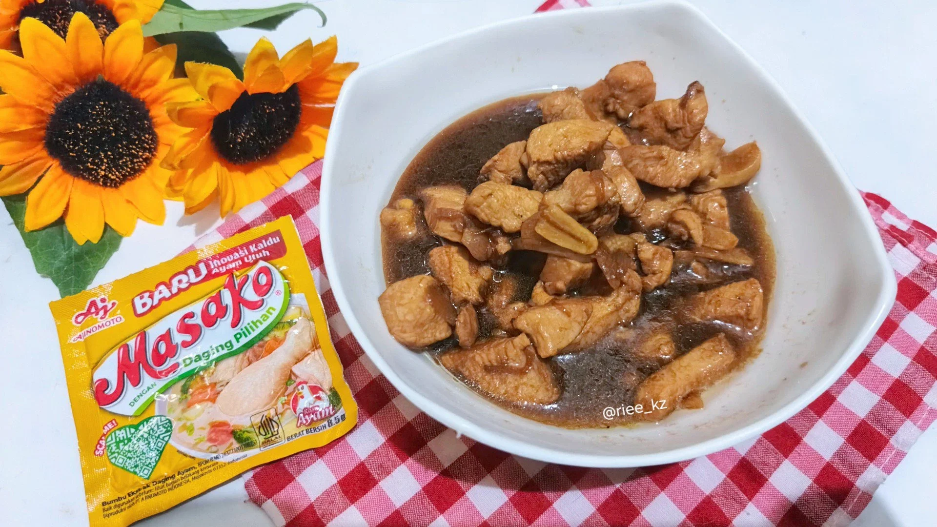Tumis Ayam Kecap ala masako