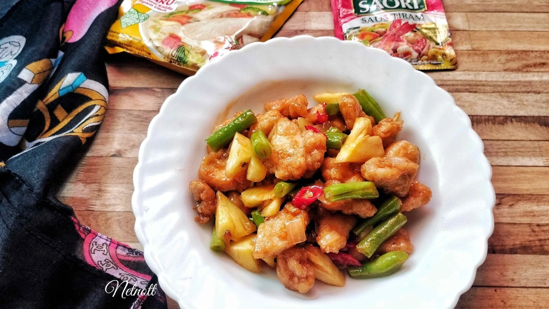 Tumis Ayam Nanas Saori #KreasiMenuAyam